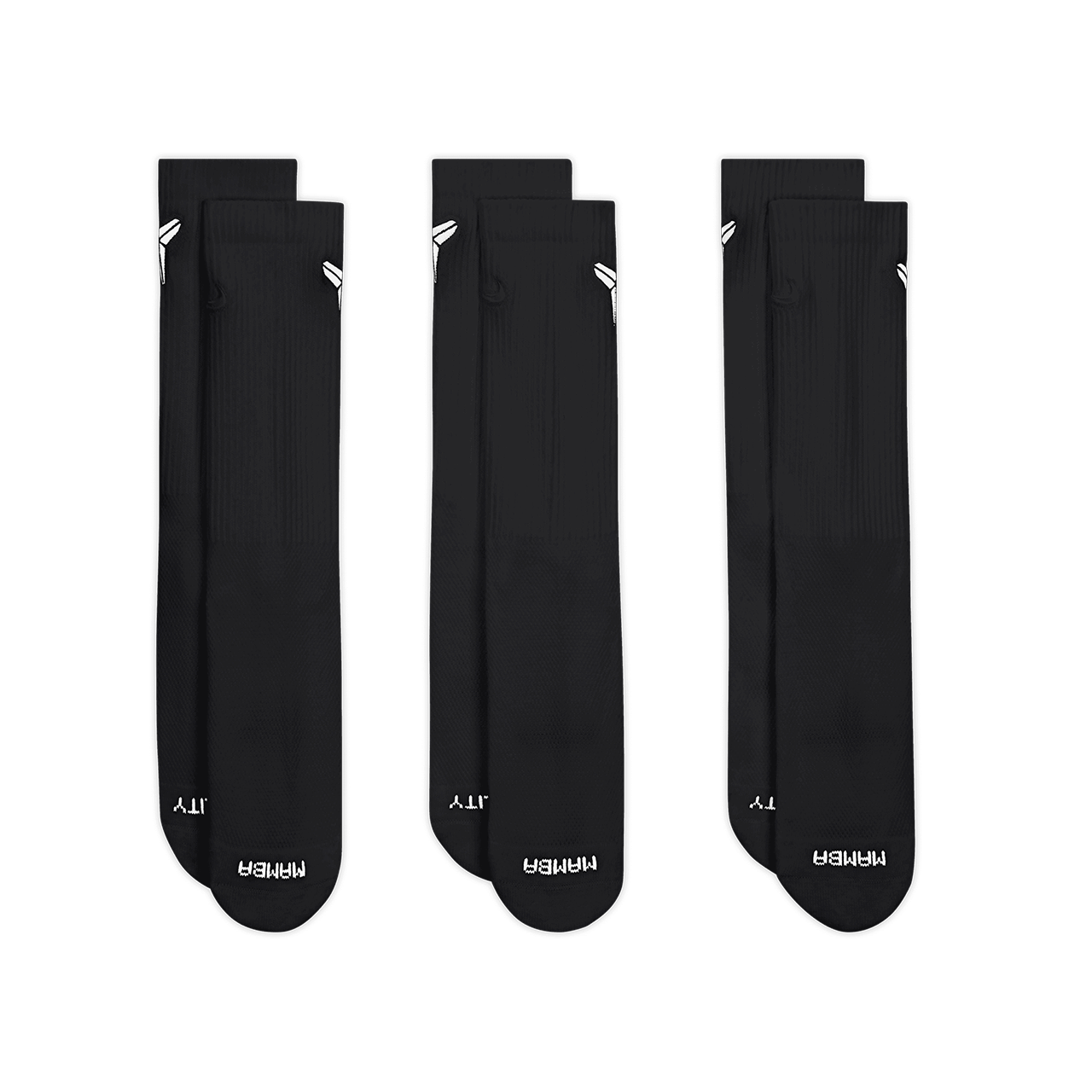 Nike Everyday Elevated Kobe Crew Socks (3 Pairs)