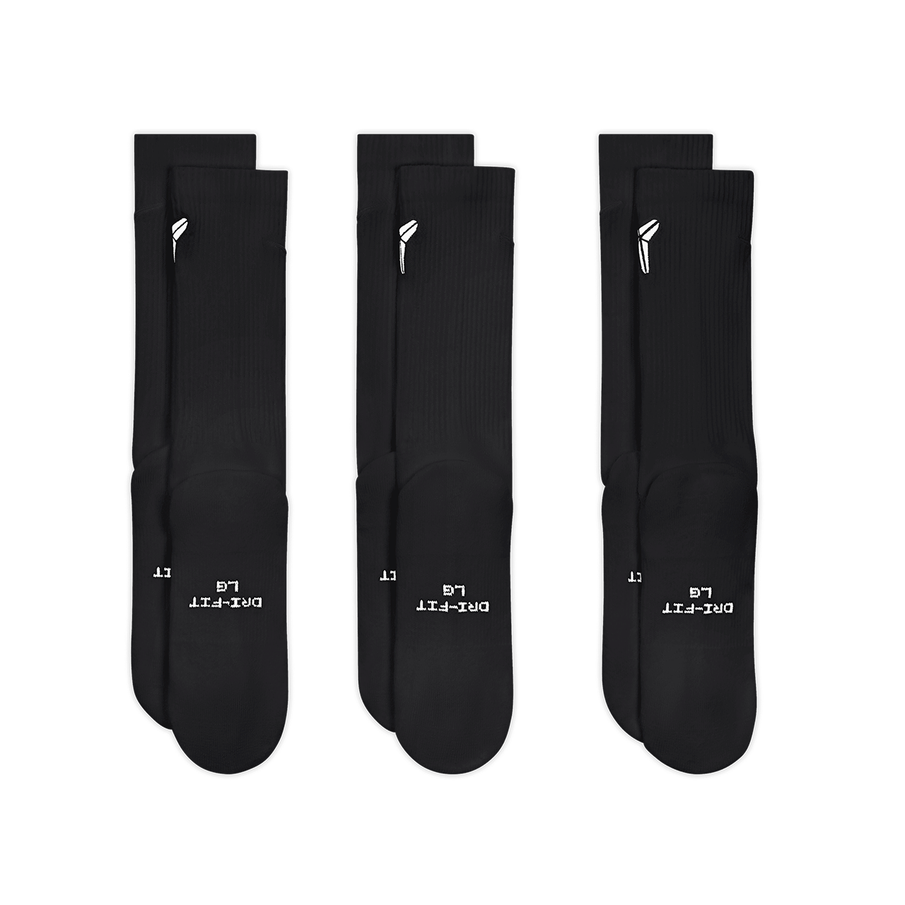 Nike Everyday Elevated Kobe Crew Socks (3 Pairs)