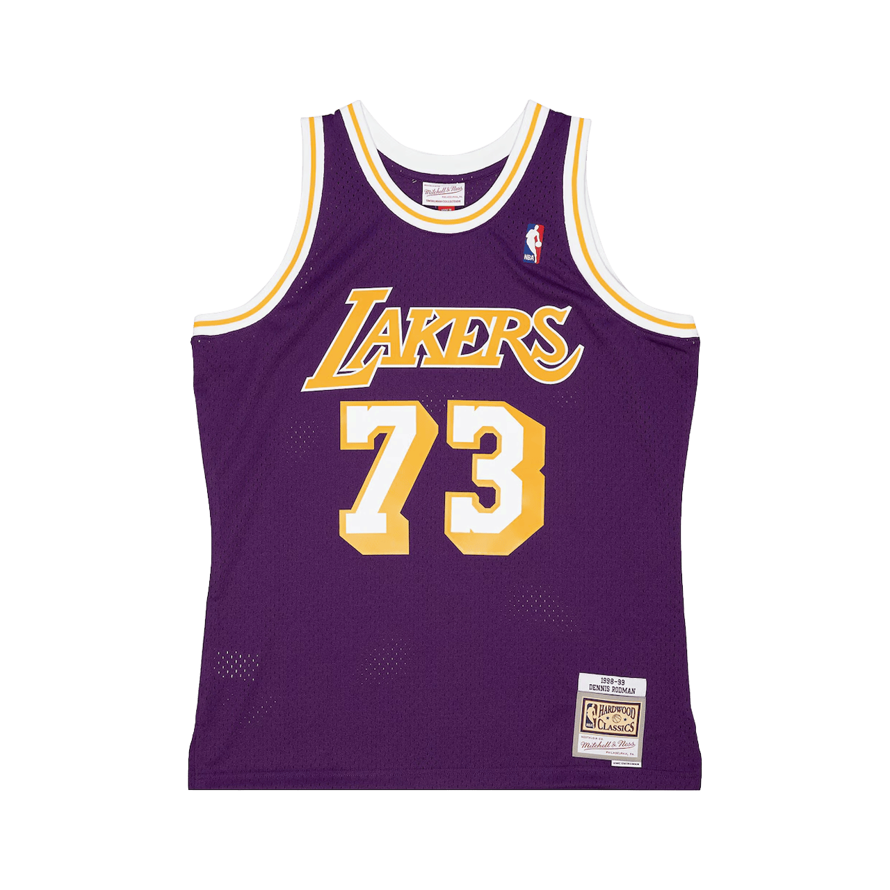 Mitchell & Ness Dennis Rodman Los Angeles Lakers 1998-99 Road Swingman Jersey