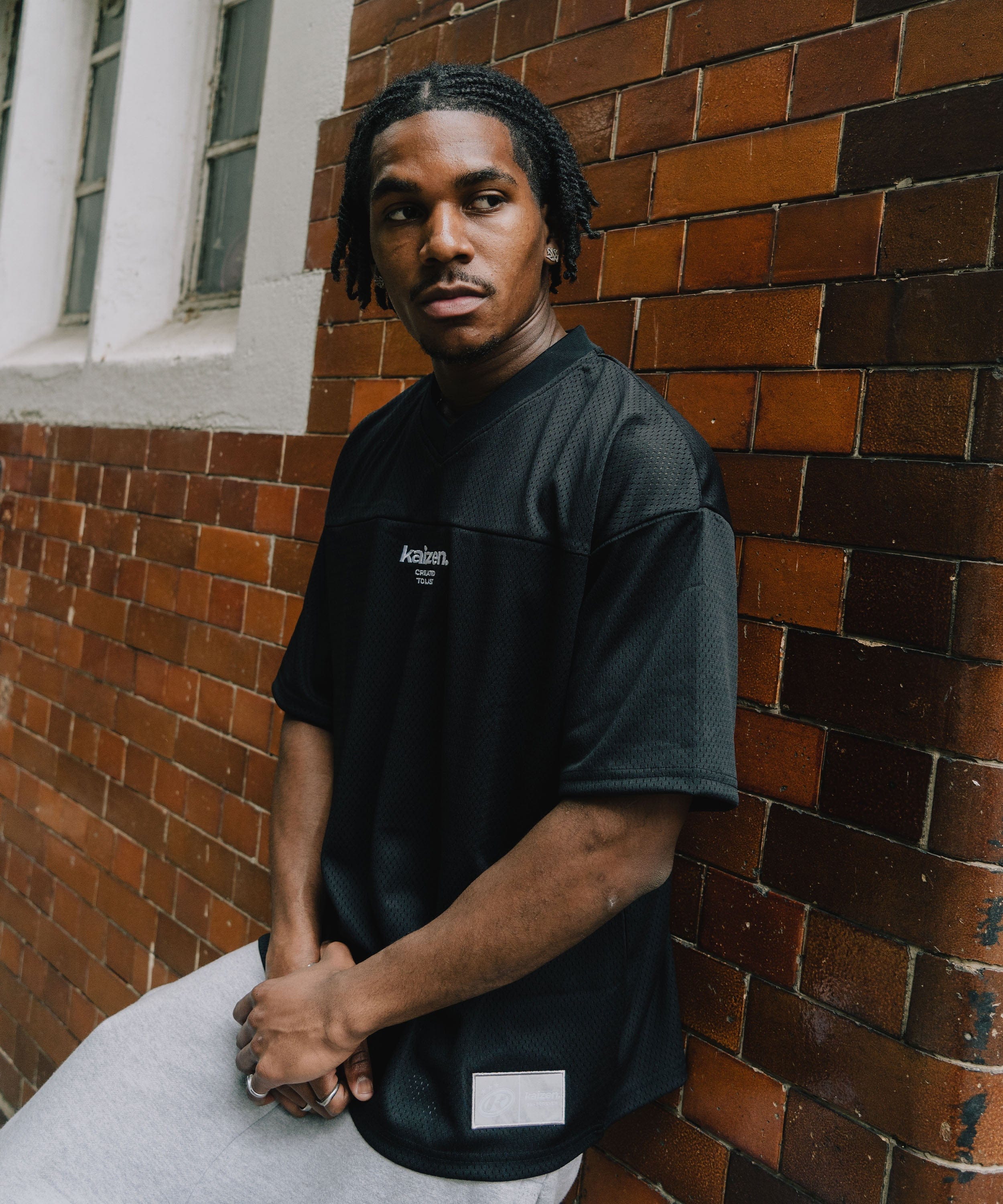 KAIZEN MARKET BLACK MESH JERSEY