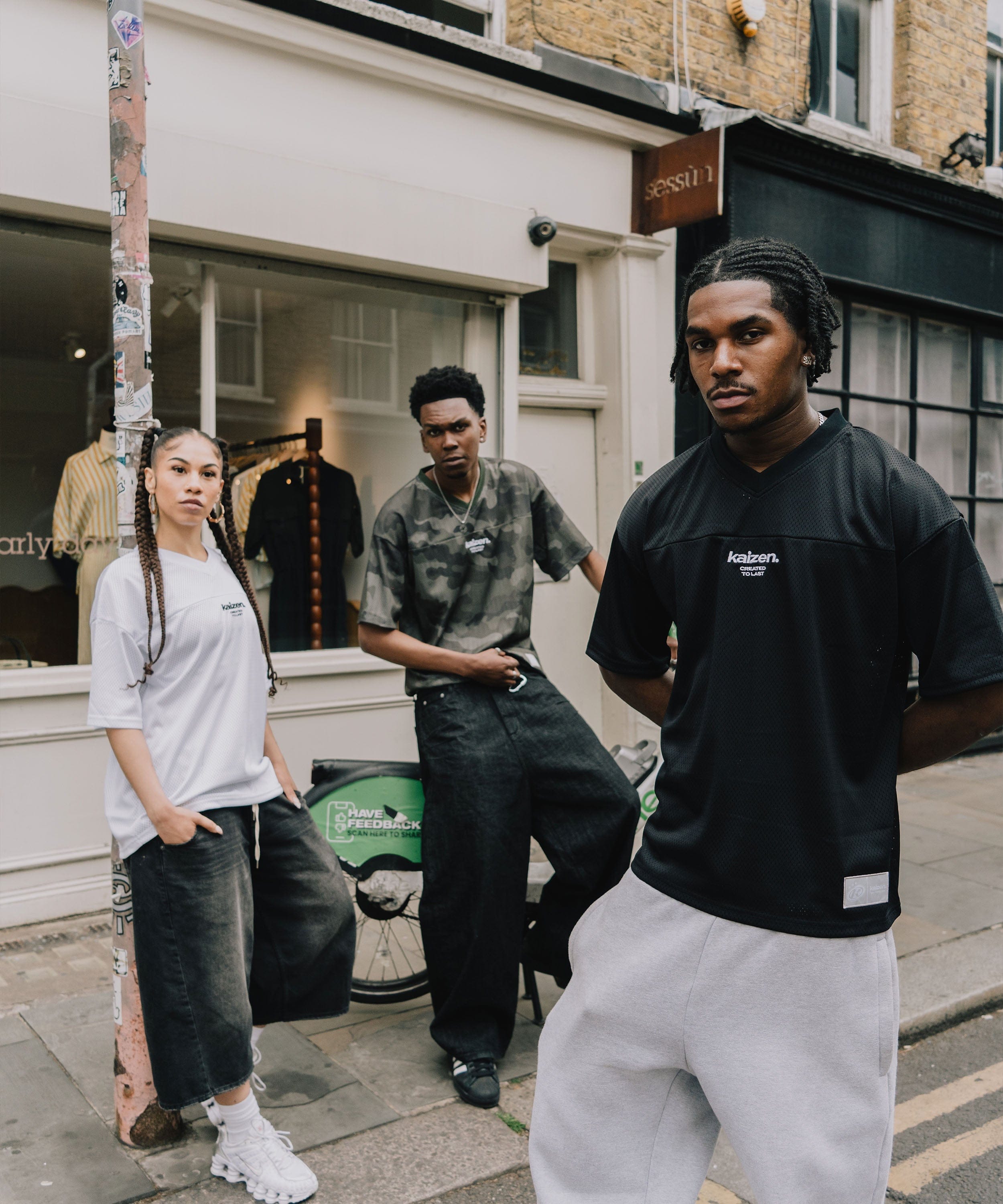 KAIZEN MARKET BLACK MESH JERSEY