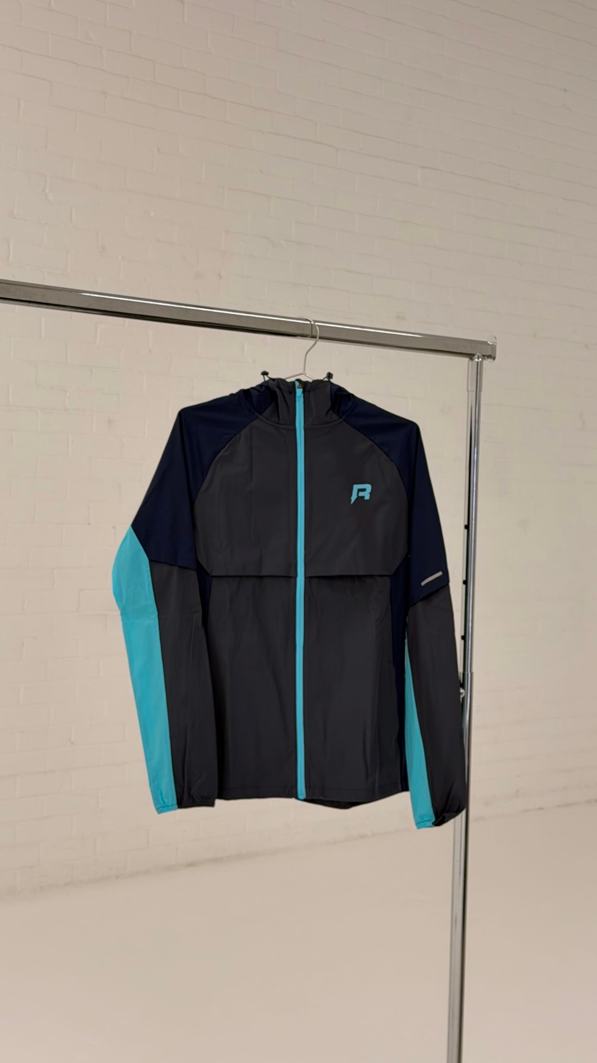 Reprimo Vortex Windbreaker Jacket 'Blue Steel Cyan'