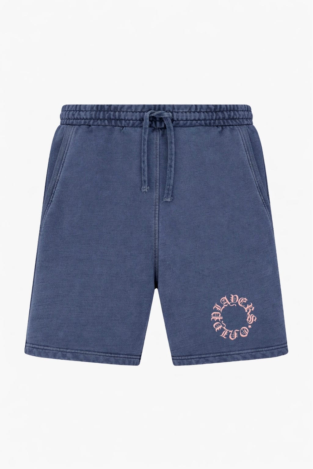 PLAYERS ONLY WASHED NAVY EMBROIDERED SHORTS