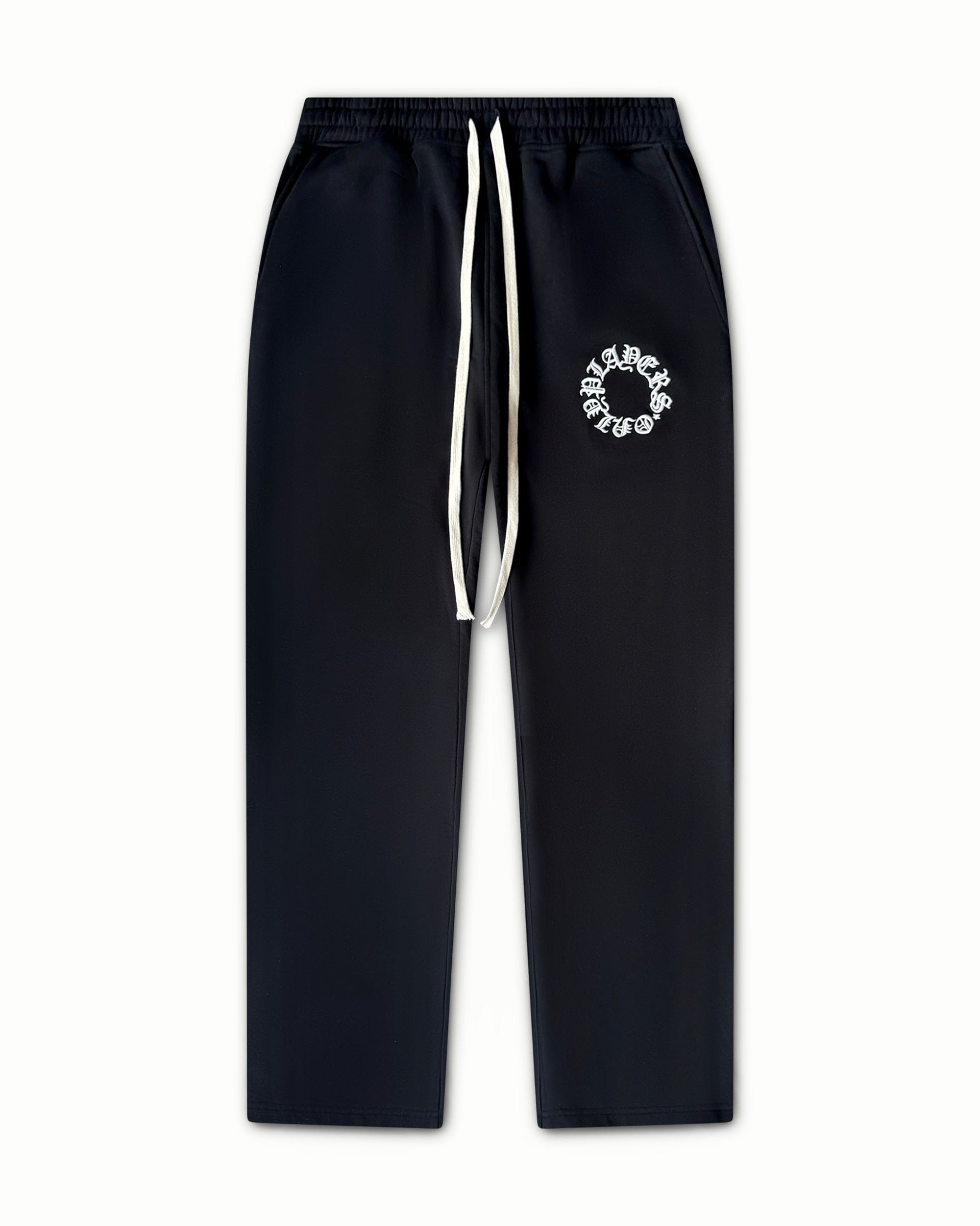 PLAYERS ONLY BLACK EMBROIDERED SWEATPANTS