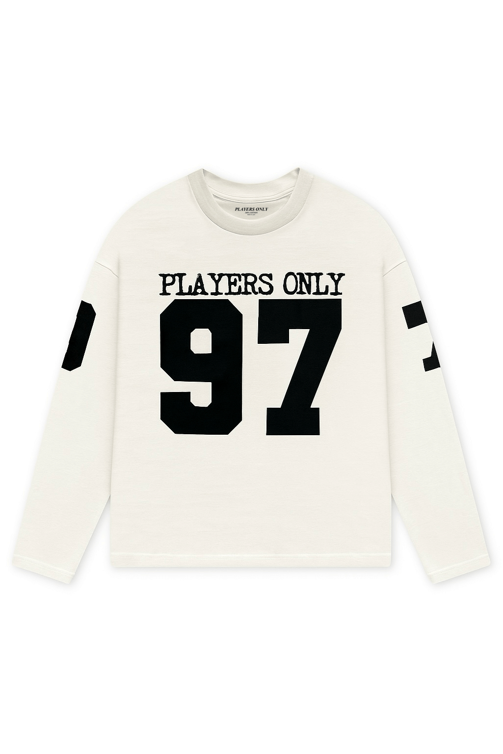 PLAYERS ONLY ECRU JERSEY LONG SLEEVE