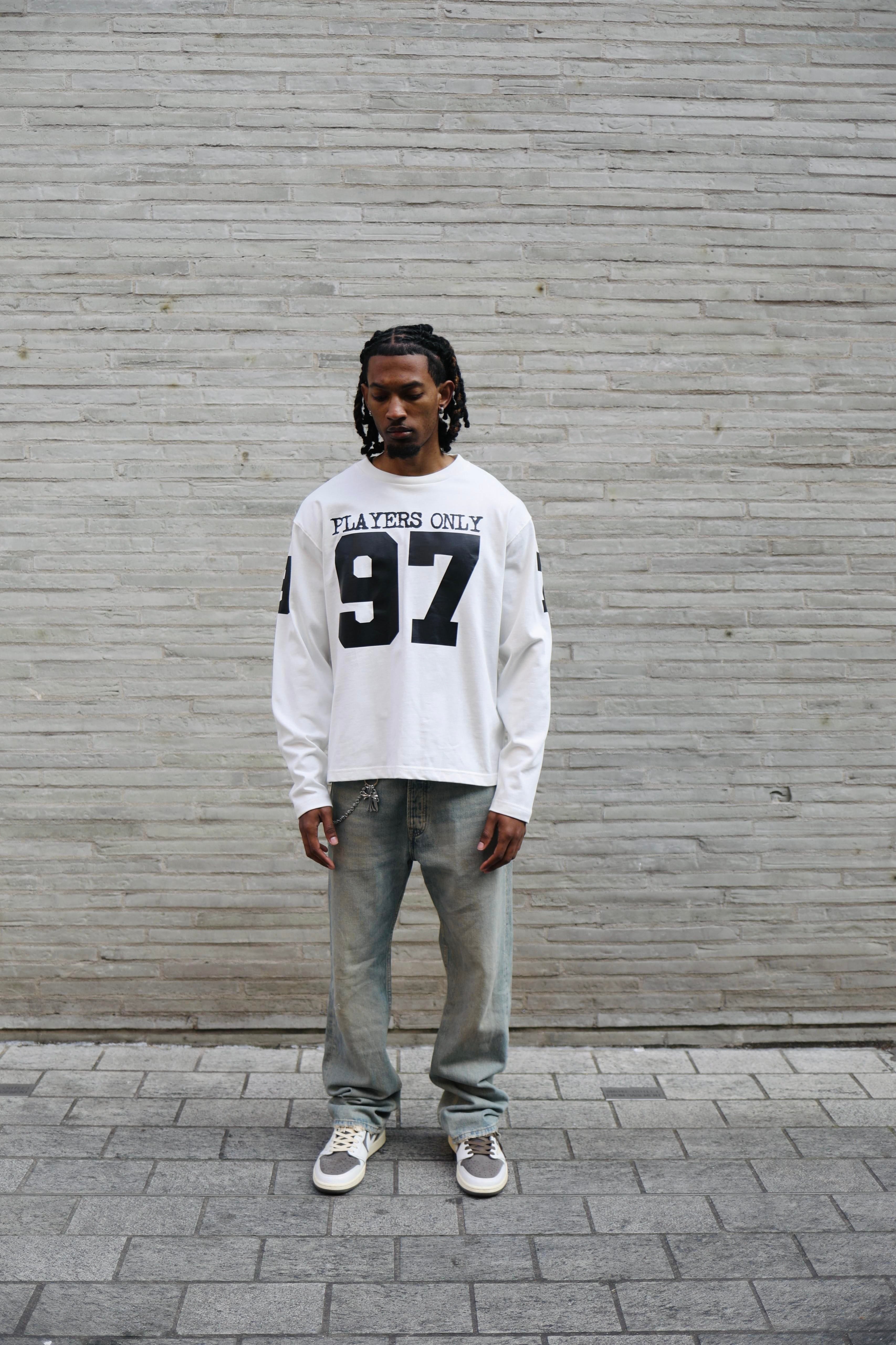 PLAYERS ONLY ECRU JERSEY LONG SLEEVE