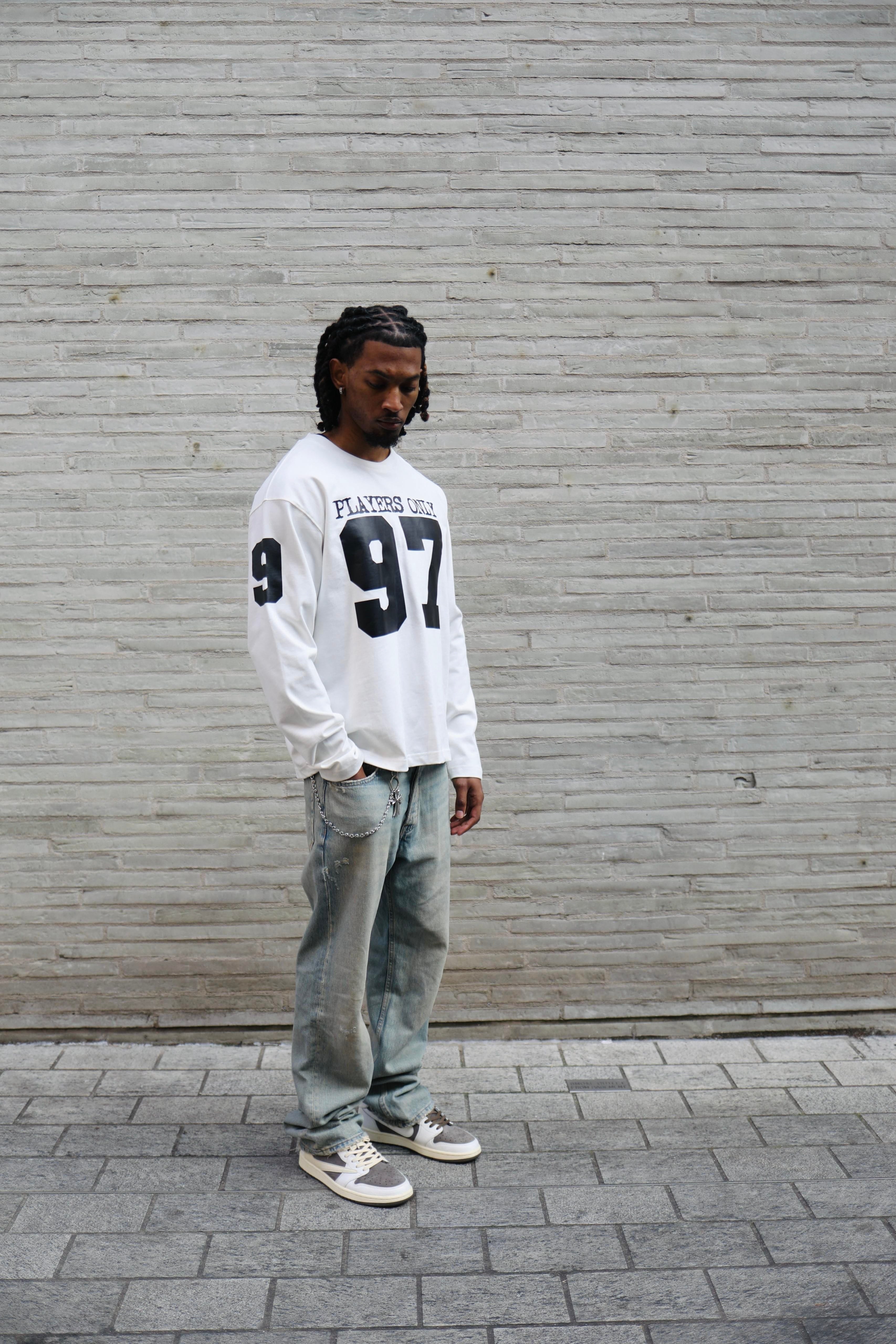 PLAYERS ONLY ECRU JERSEY LONG SLEEVE