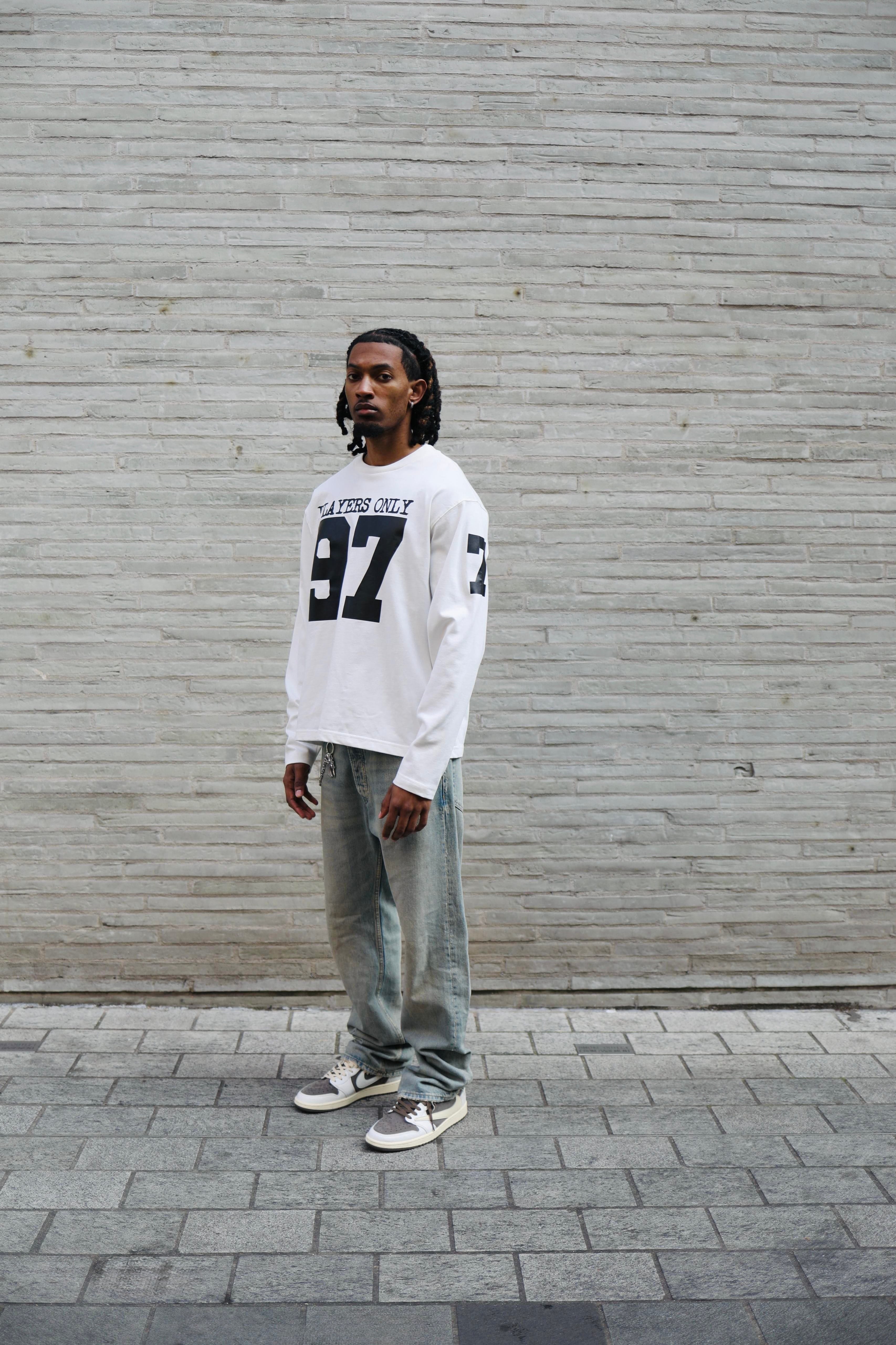 PLAYERS ONLY ECRU JERSEY LONG SLEEVE