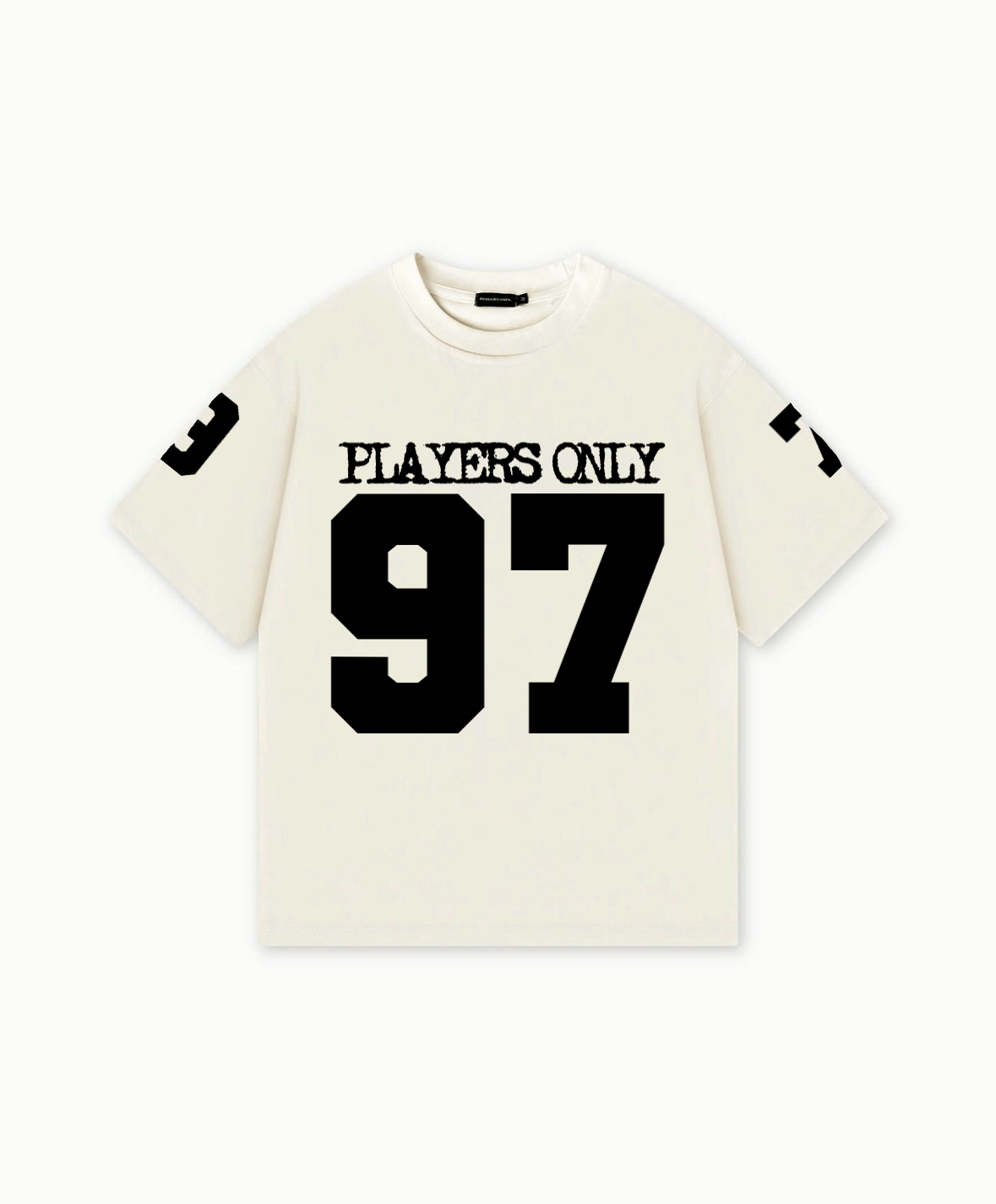 PLAYERS ONLY ECRU JERSEY TEE