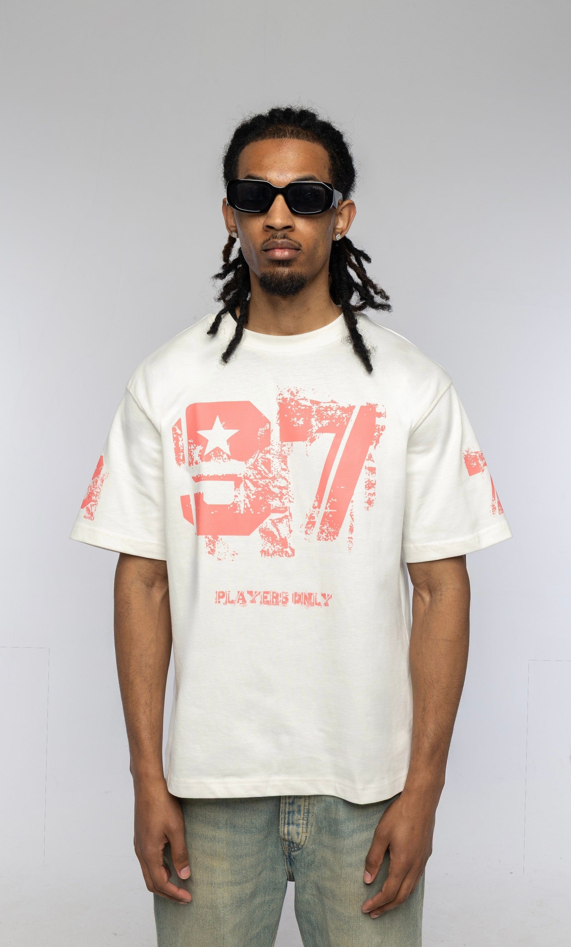PLAYERS ONLY DISTRESSED 97 JERSEY TEE