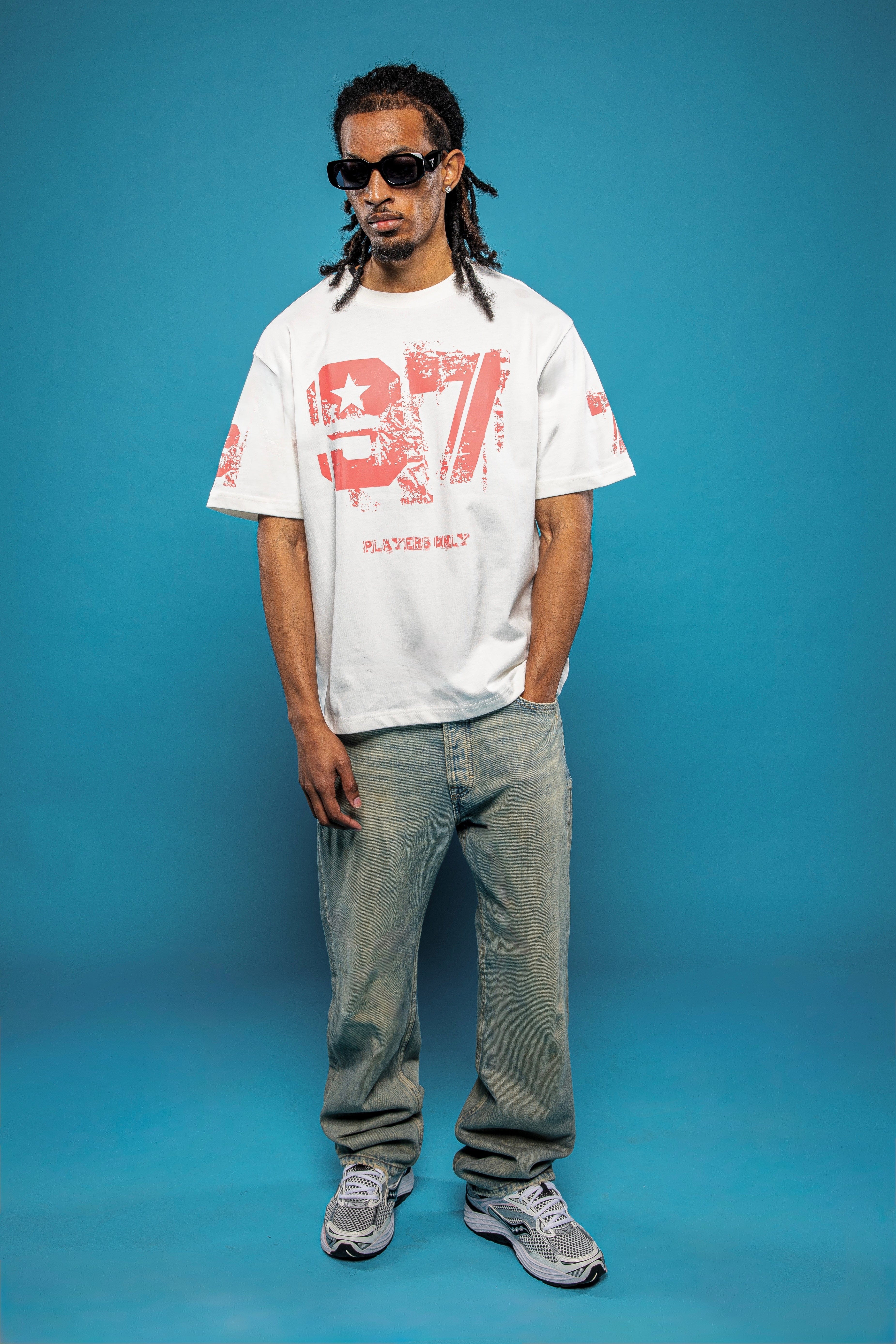PLAYERS ONLY DISTRESSED 97 JERSEY TEE