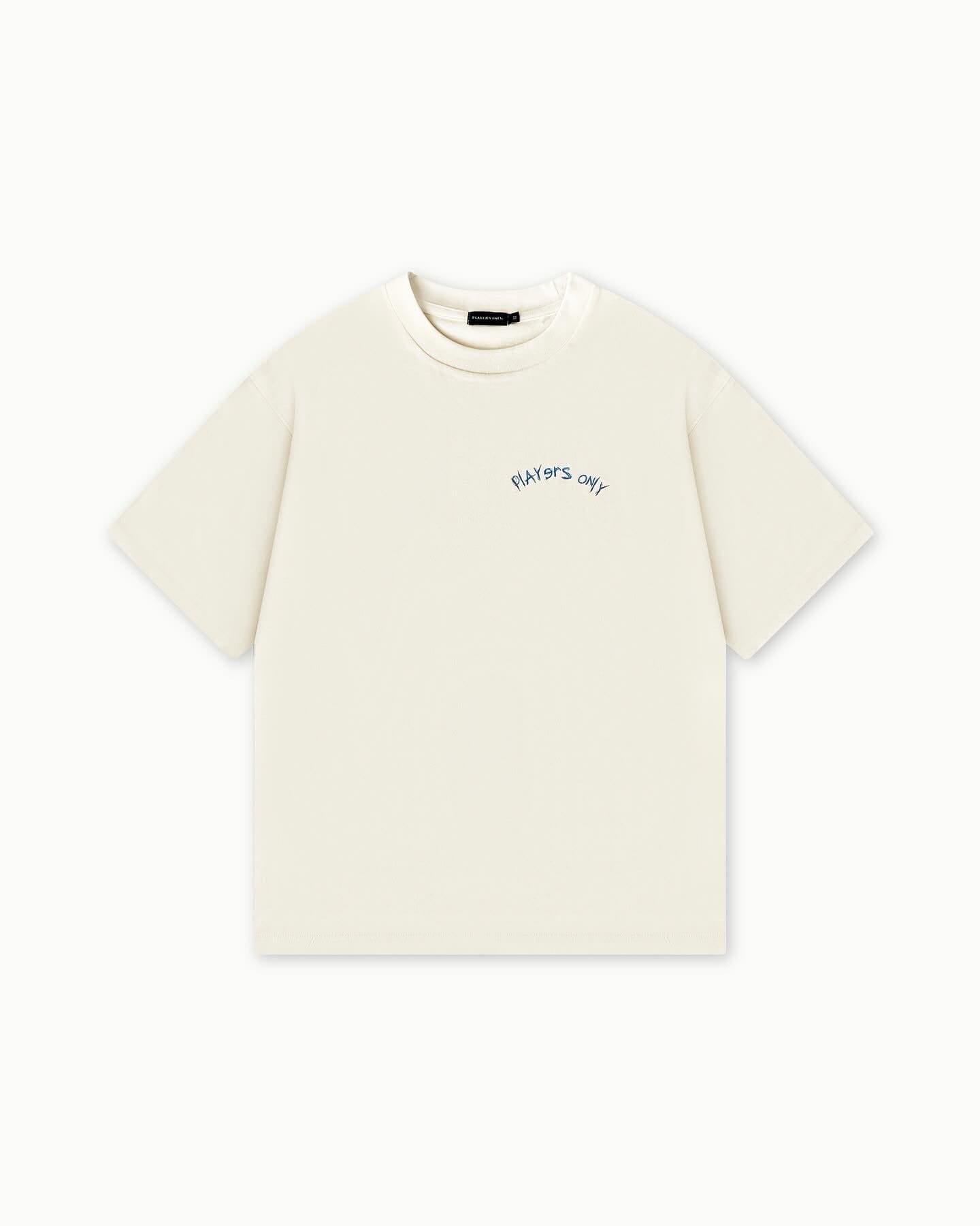 PLAYERS ONLY ECRU PLAYERS CLUB TEE