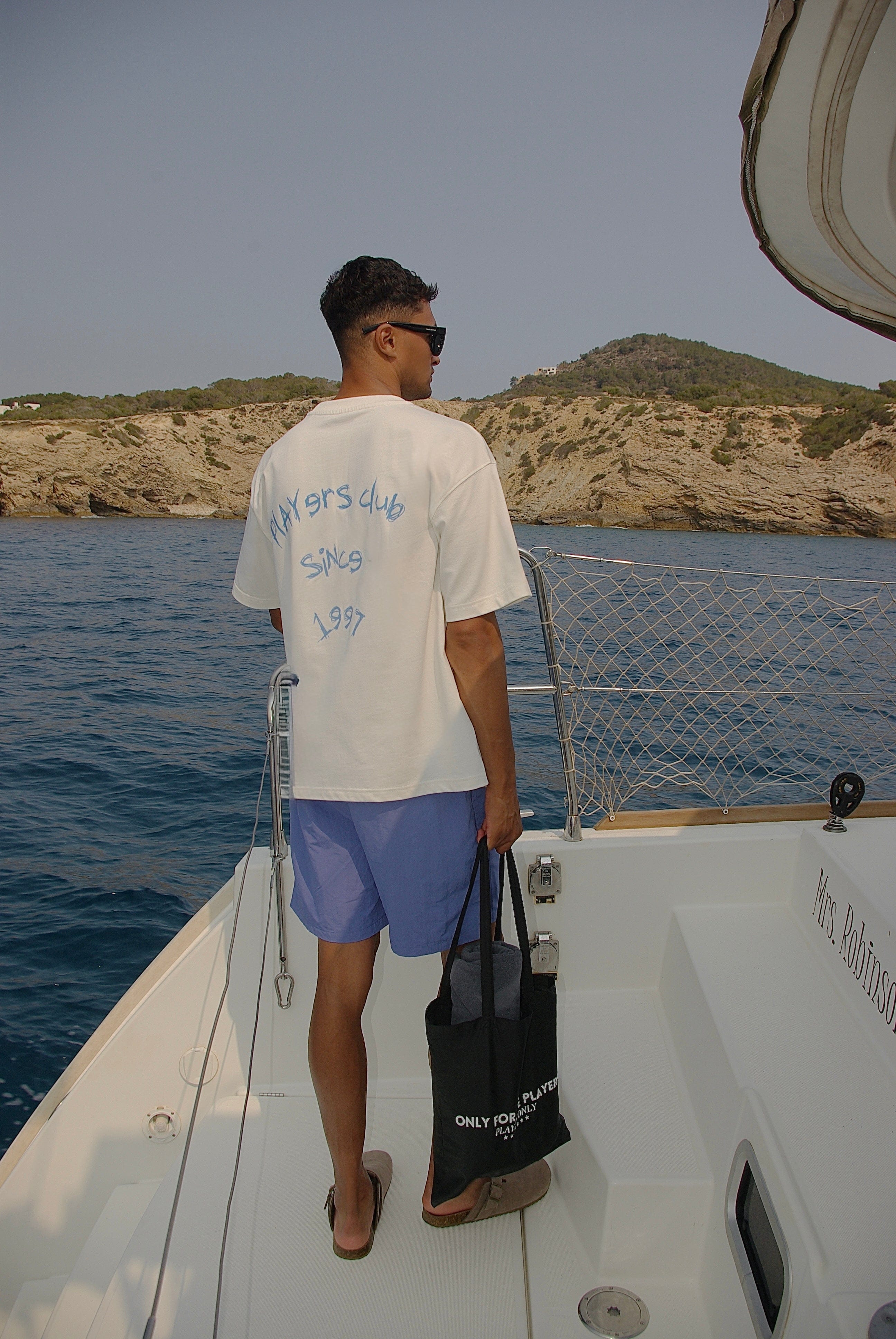 PLAYERS ONLY ECRU PLAYERS CLUB TEE