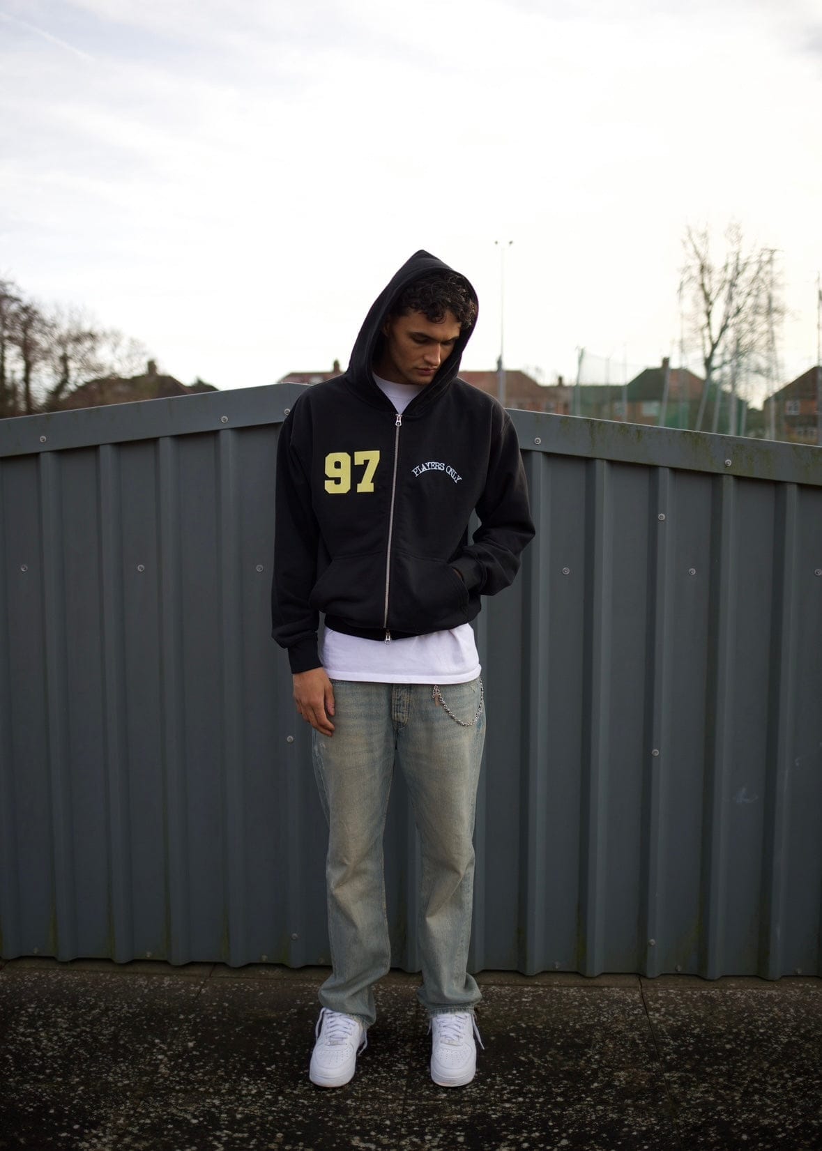 PLAYERS ONLY BLACK JERSEY ZIP HOODIE