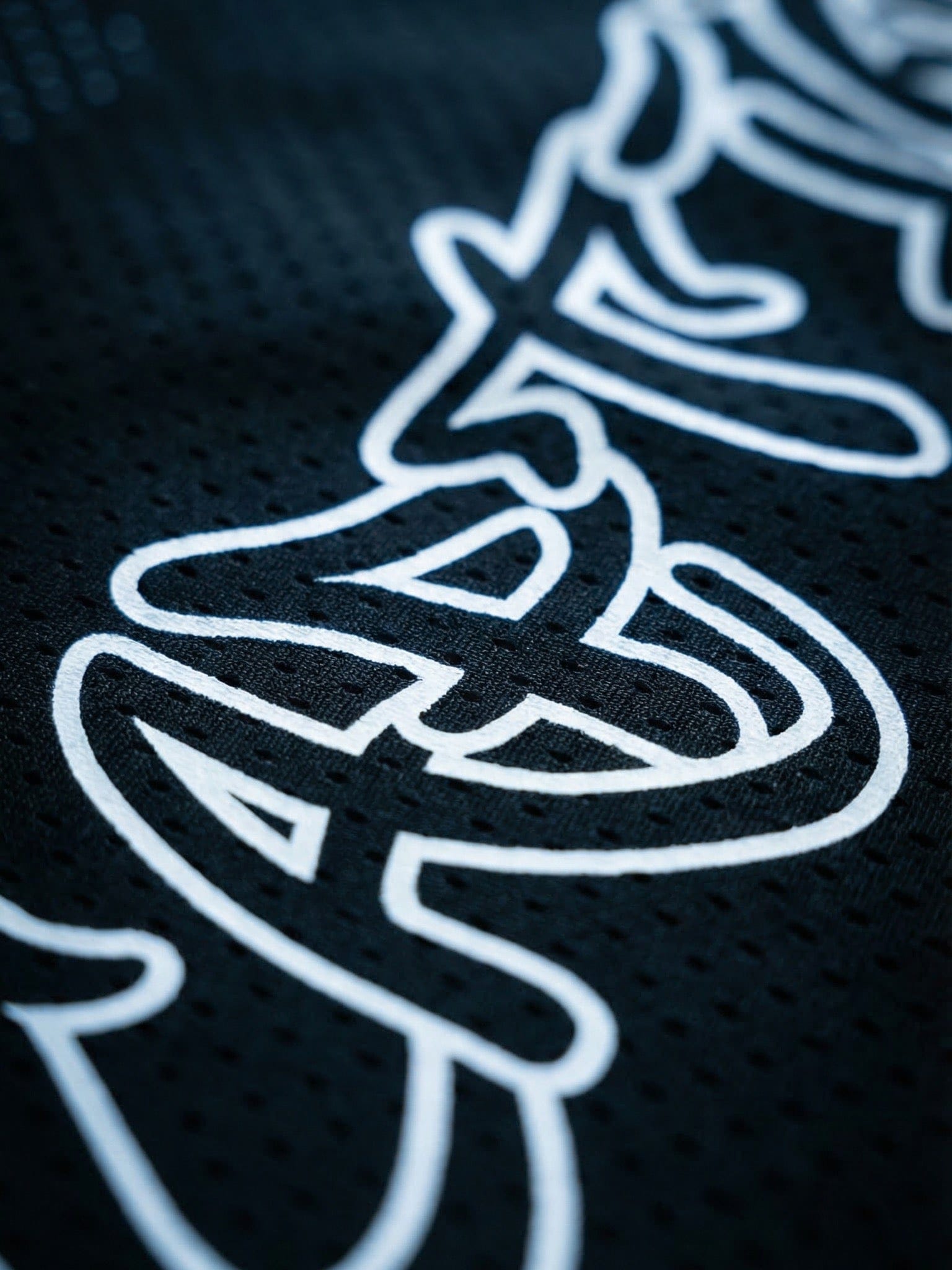 Legende Paris GRAFFITI MESH JERSEY - BLACK