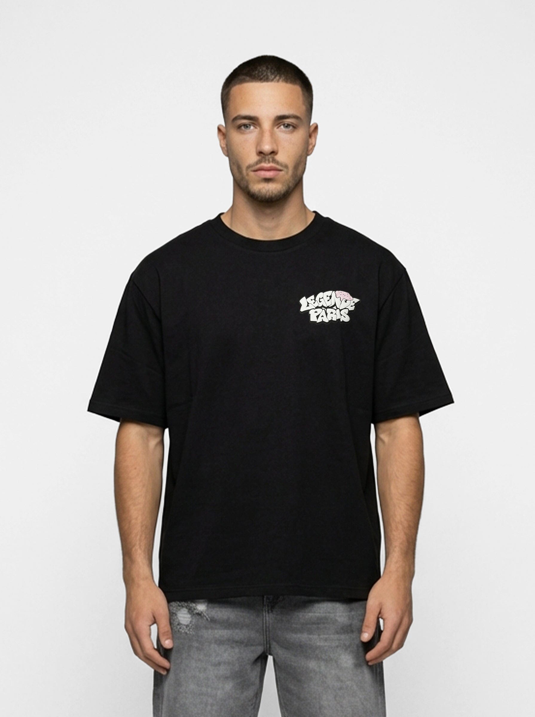 Legende Paris GAME IS RIGGED T-SHIRT - BLACK