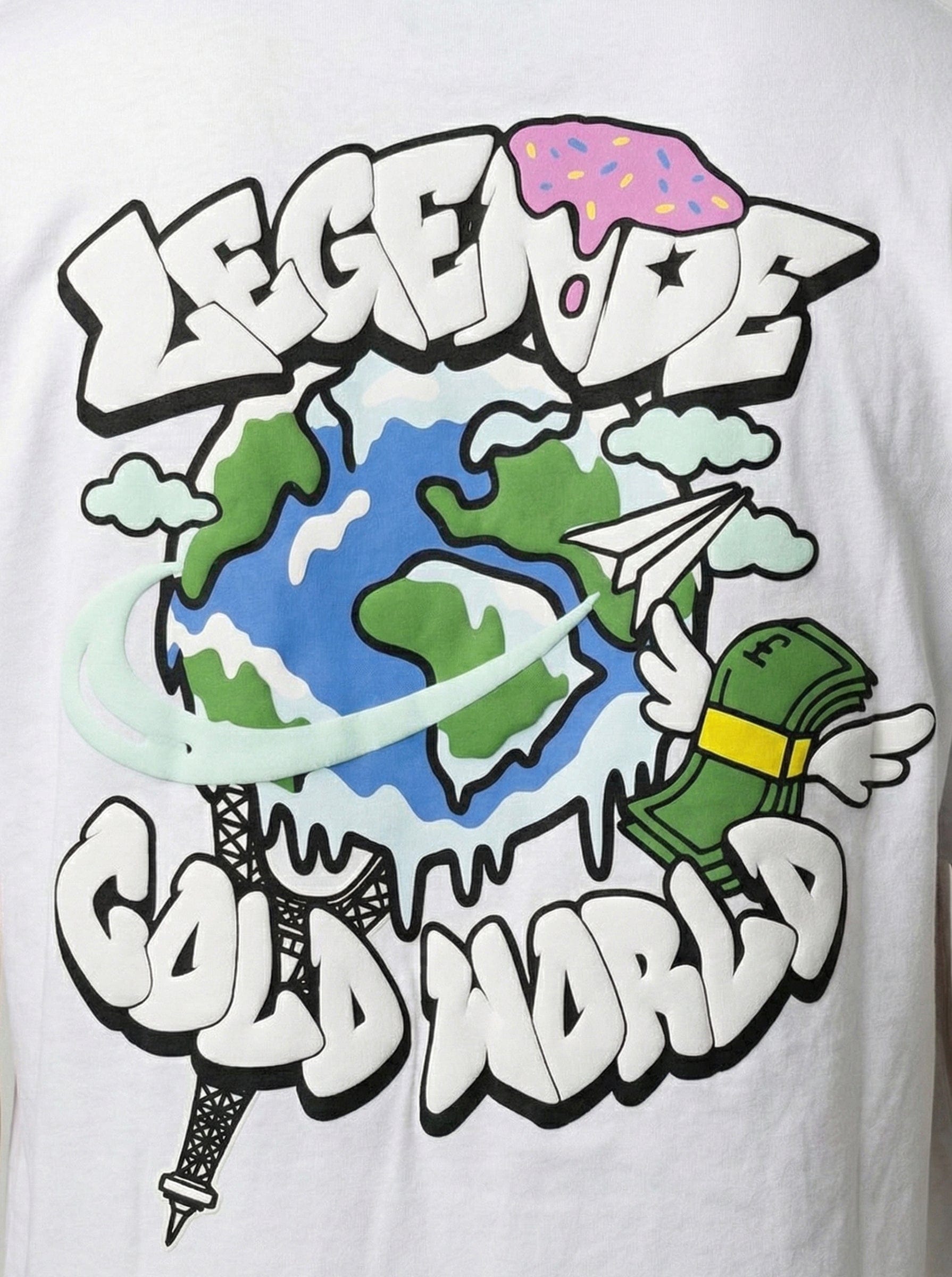 Legende Paris COLD WORLD T-SHIRT - WHITE