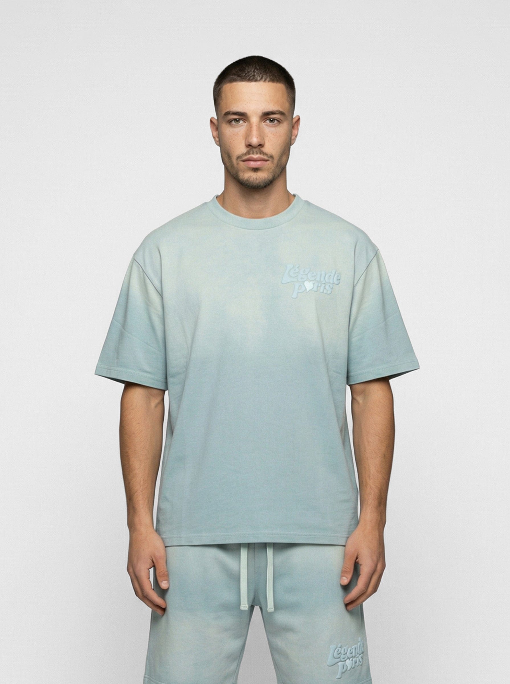 Legende Paris LND GRADIENT T-SHIRT - ICY BLUE