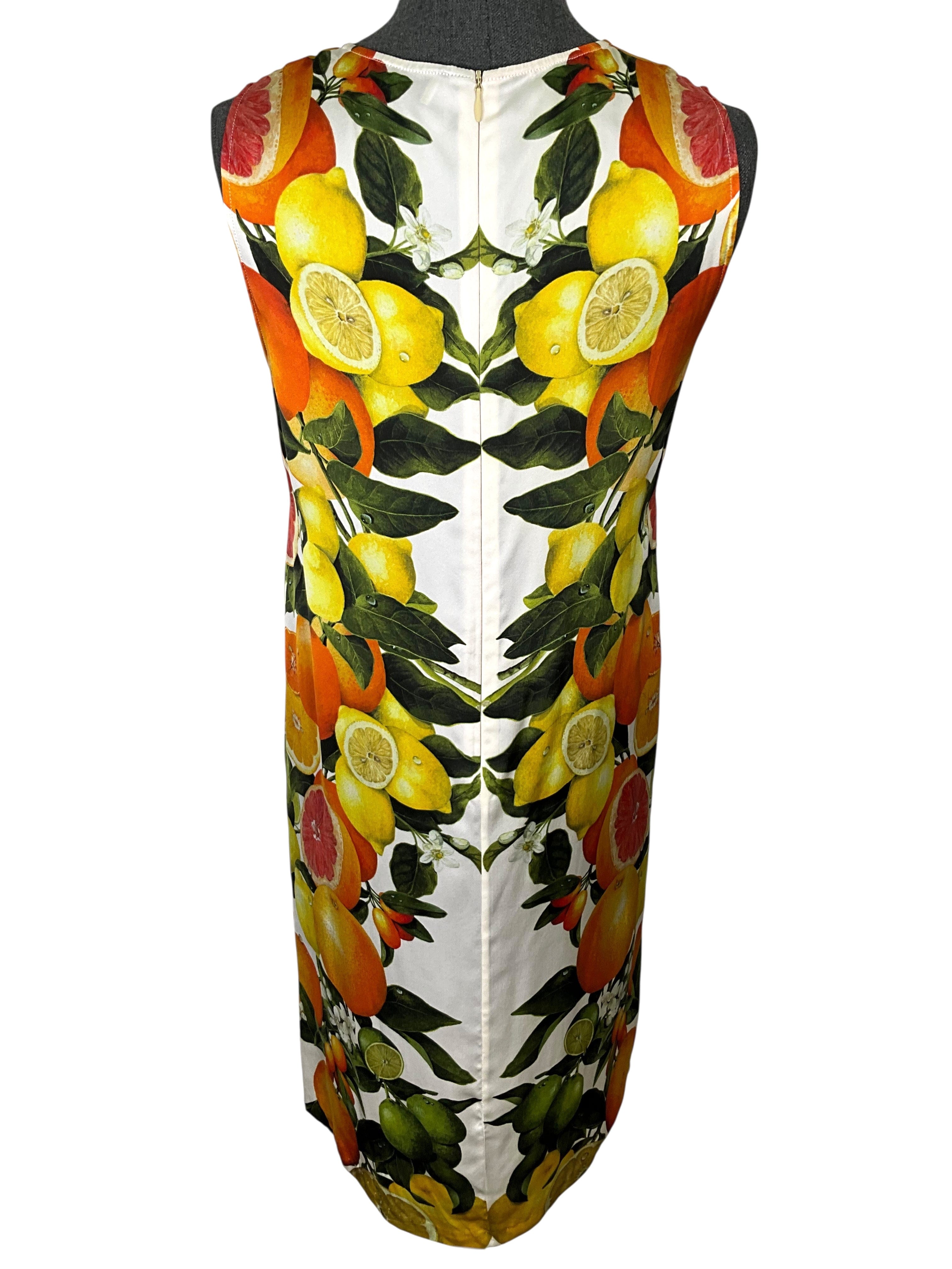 Stella McCartney Citrus Print Shift Dress M
