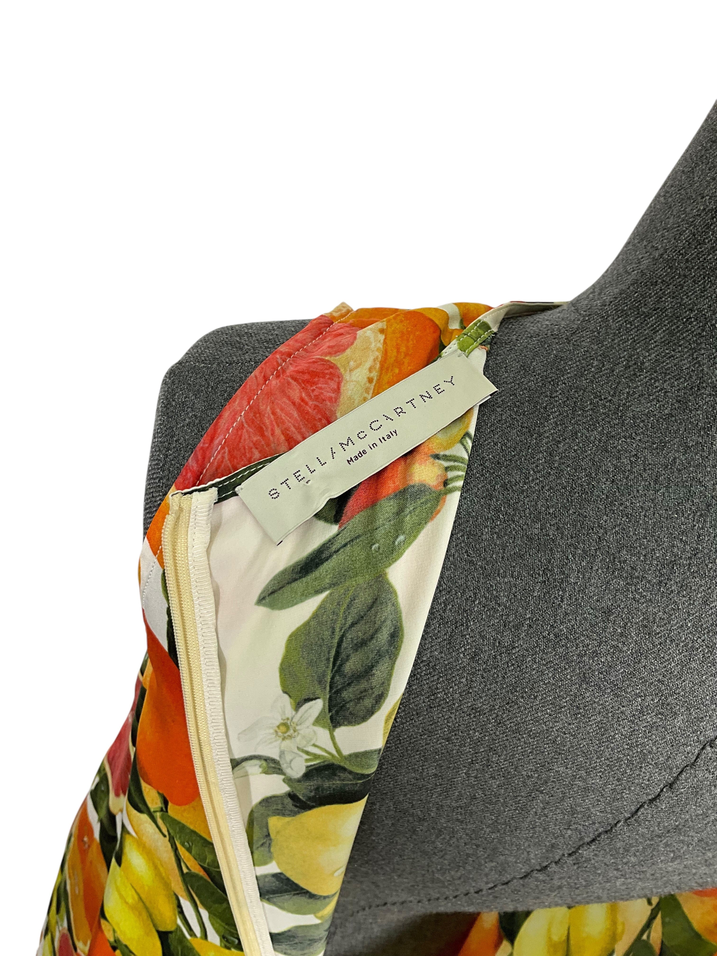 Stella McCartney Citrus Print Shift Dress M