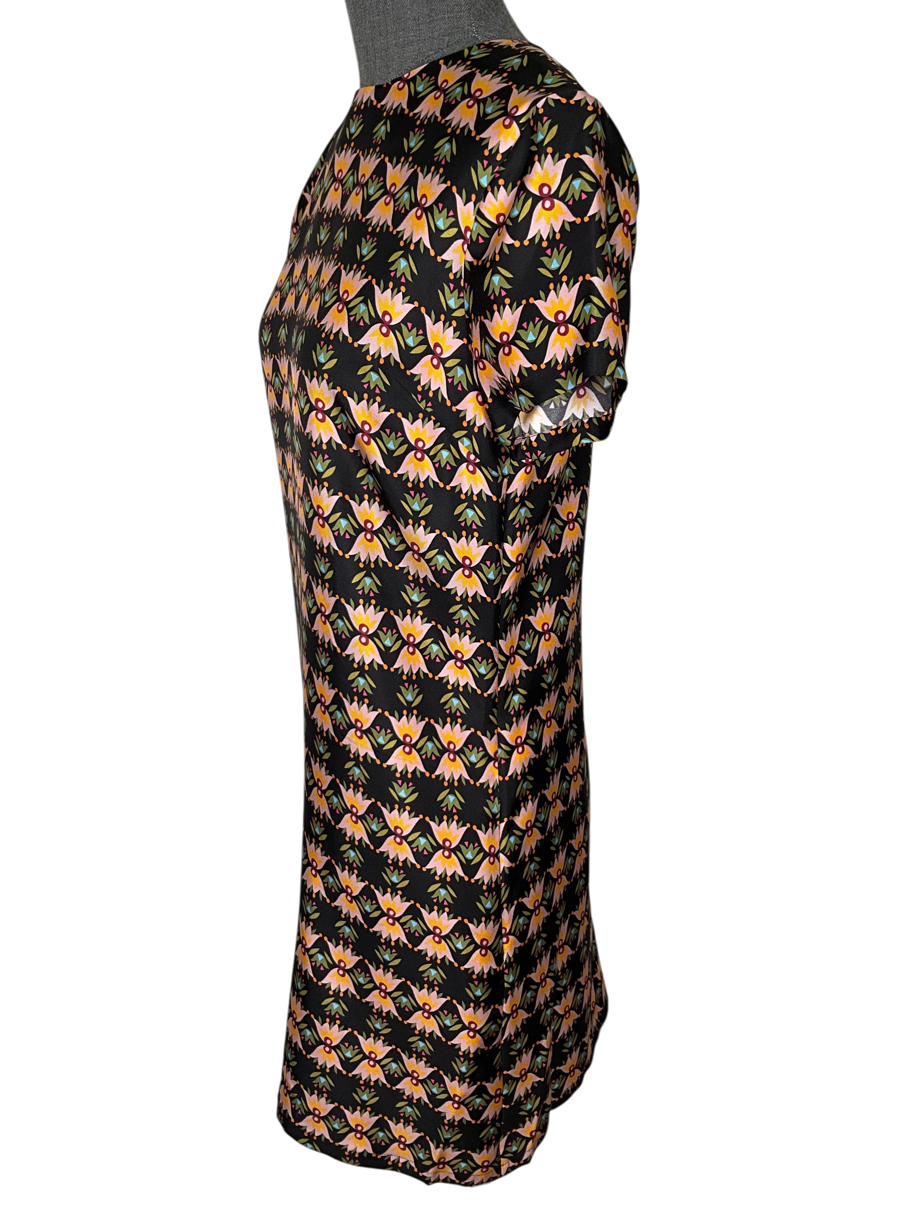La Doublej Floral Printed Mini Swing Dress Size XS