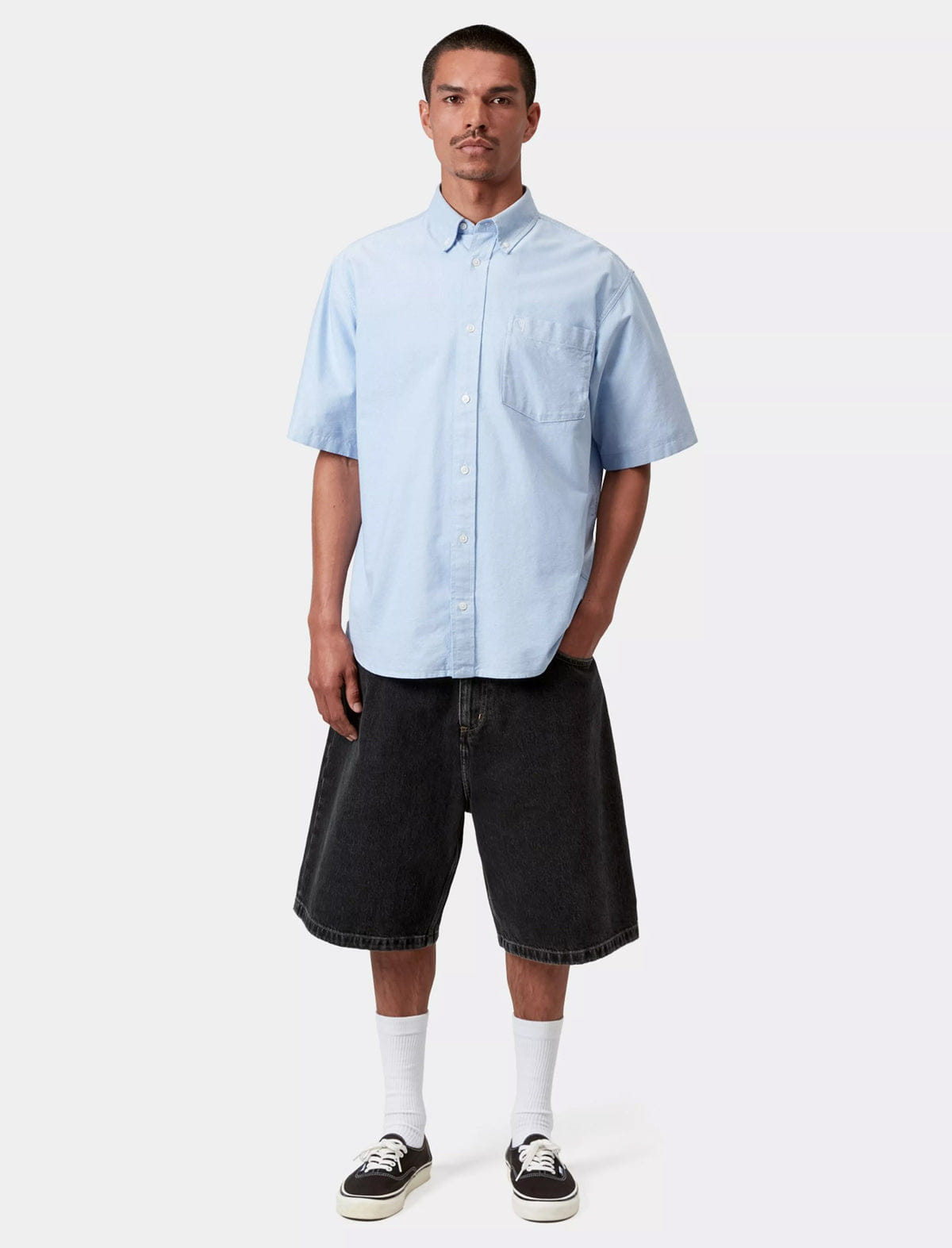 Carhartt WIP Brandon Shorts Black Stone Washed