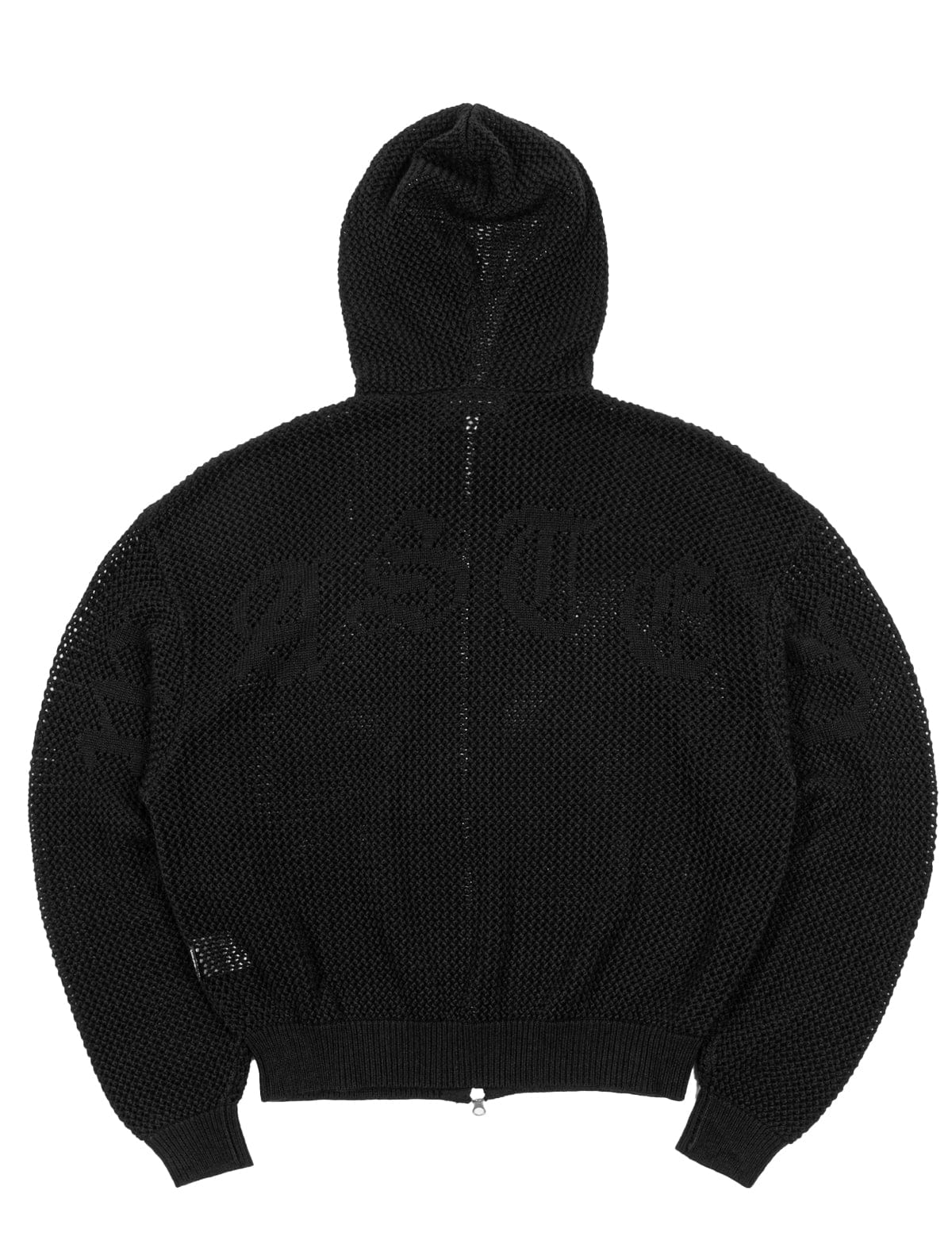 Wasted Paris Realm Full Zip Loose Sweater Black