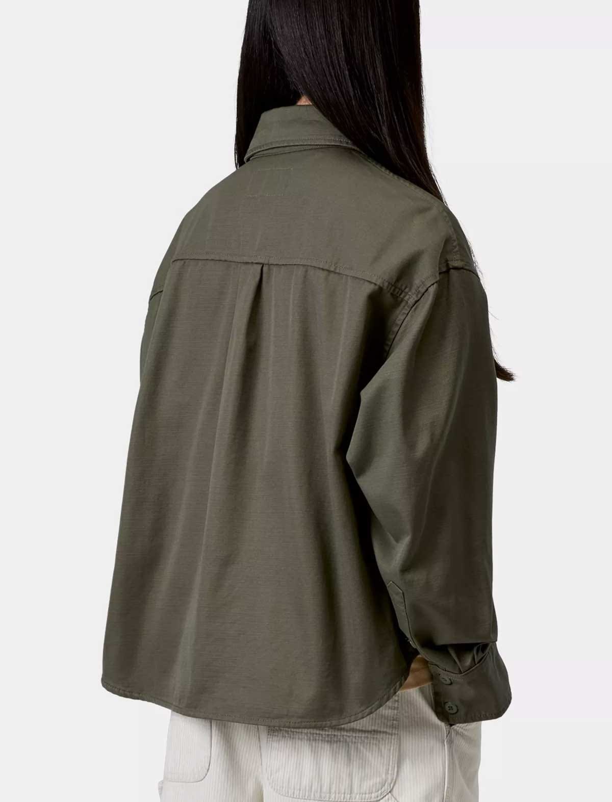 Carhartt WIP Women's Kelly Shirt Jacket Leaf Rinsed