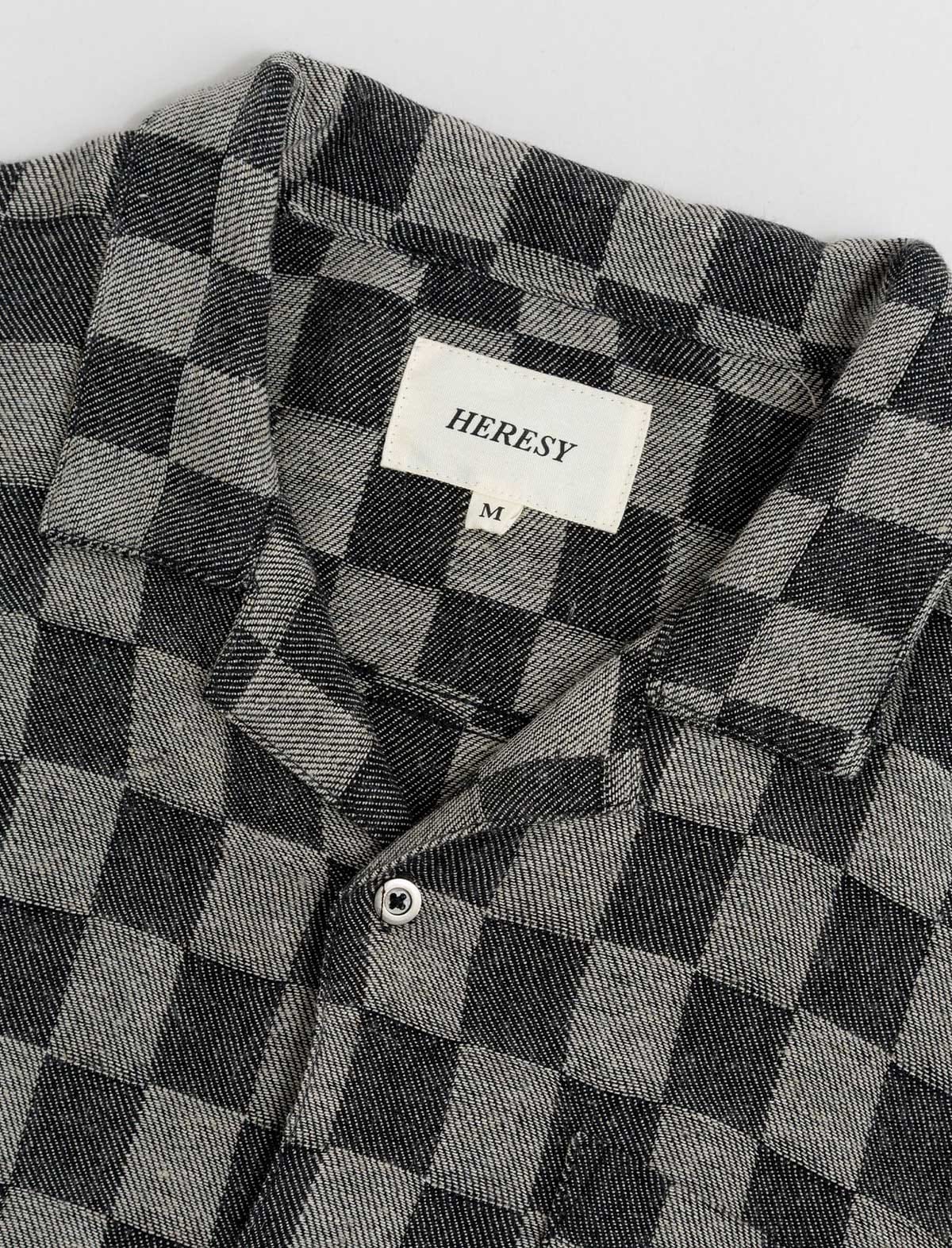 Heresy Trellis Revere Shirt Black Check