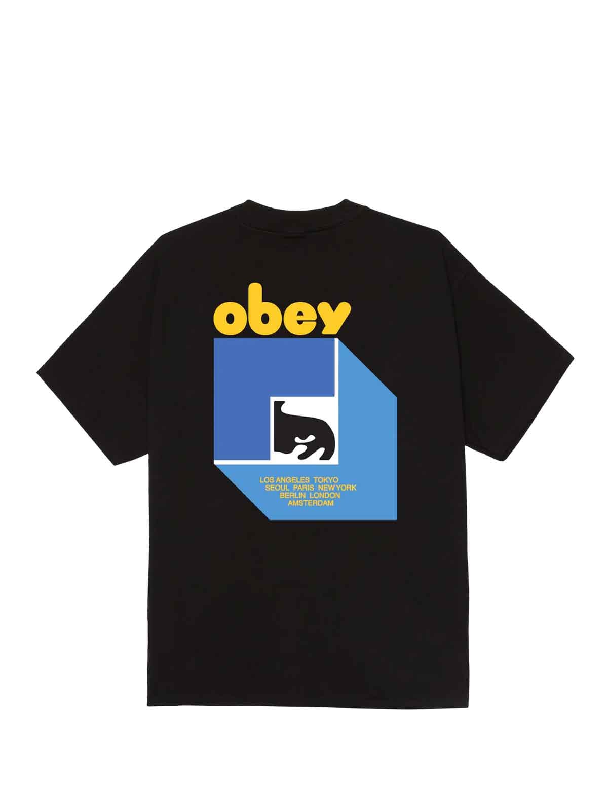 Obey Peep Hole T-Shirt Black