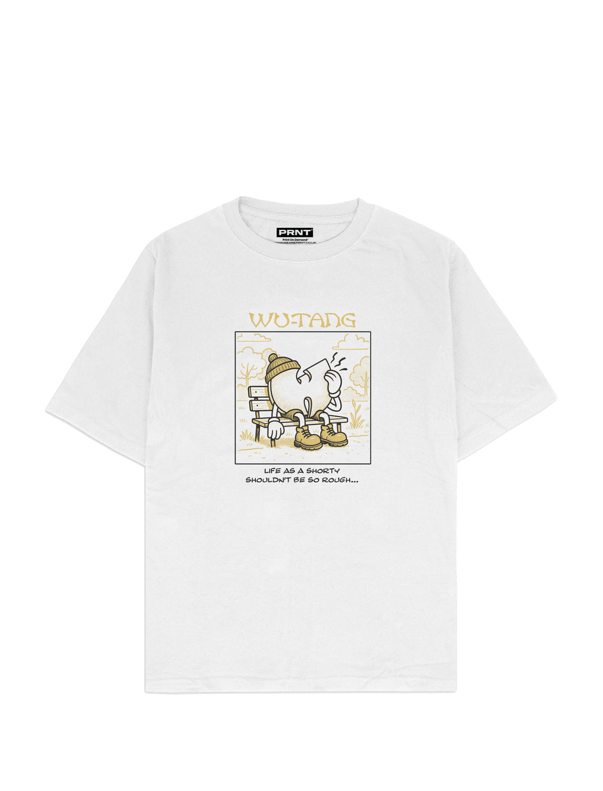 PRNT Wu-Tang x PRNT Rough Cartoon T-Shirt White