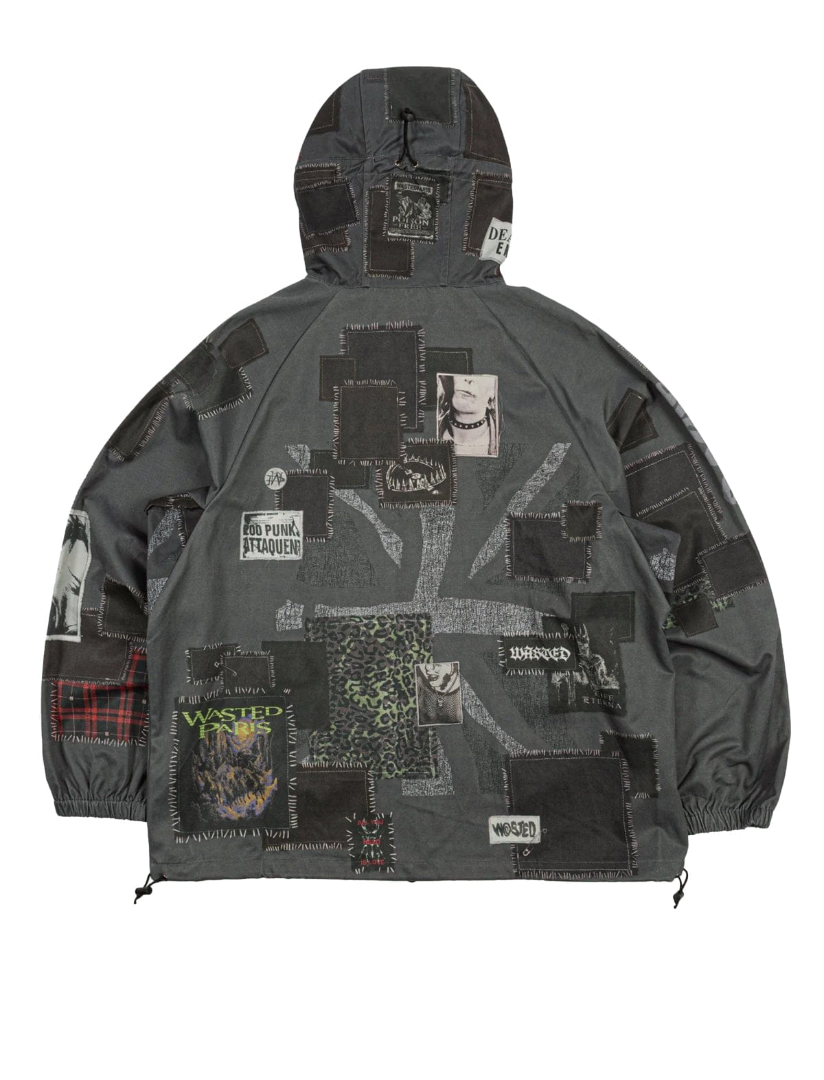 Wasted Paris Taunt Windbreaker Jacket Faded Black