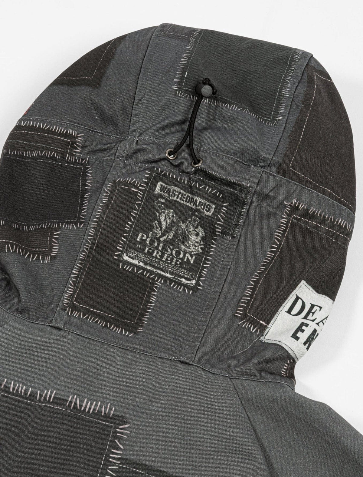Wasted Paris Taunt Windbreaker Jacket Faded Black