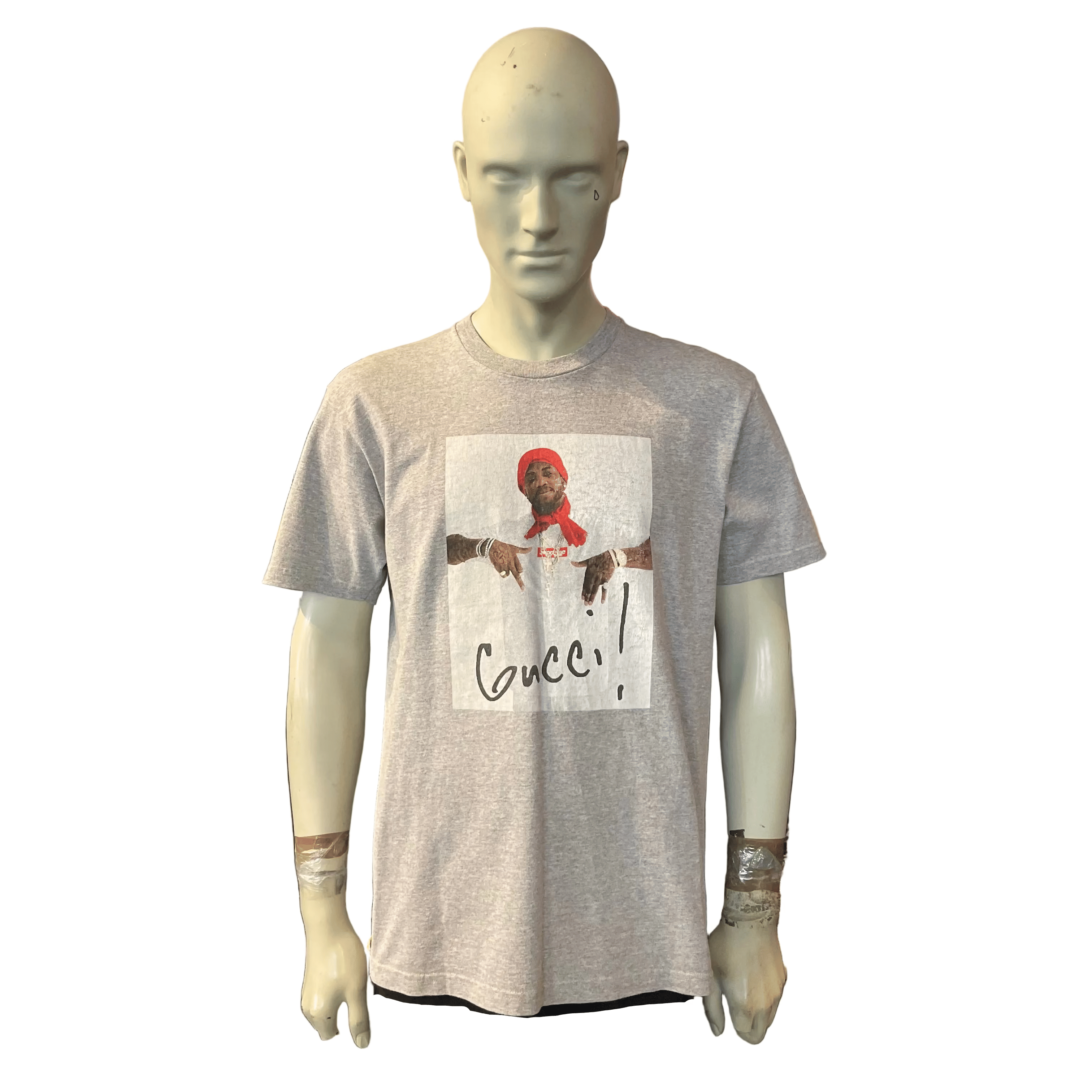 Supreme X Gucci Mane Tee Grey