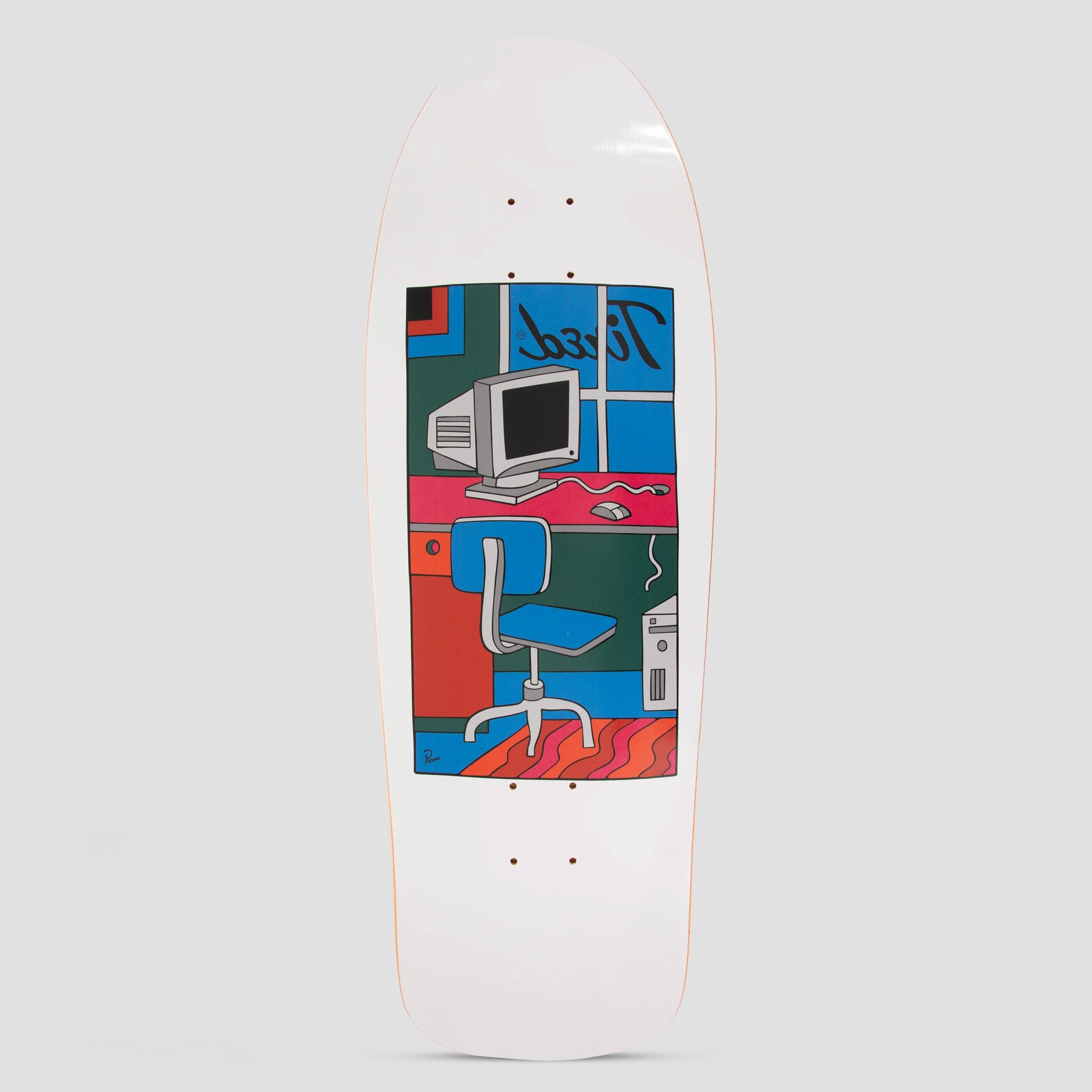 Tired Skateboards Tired 9.9 Workstation Shaped Skateboard Deck