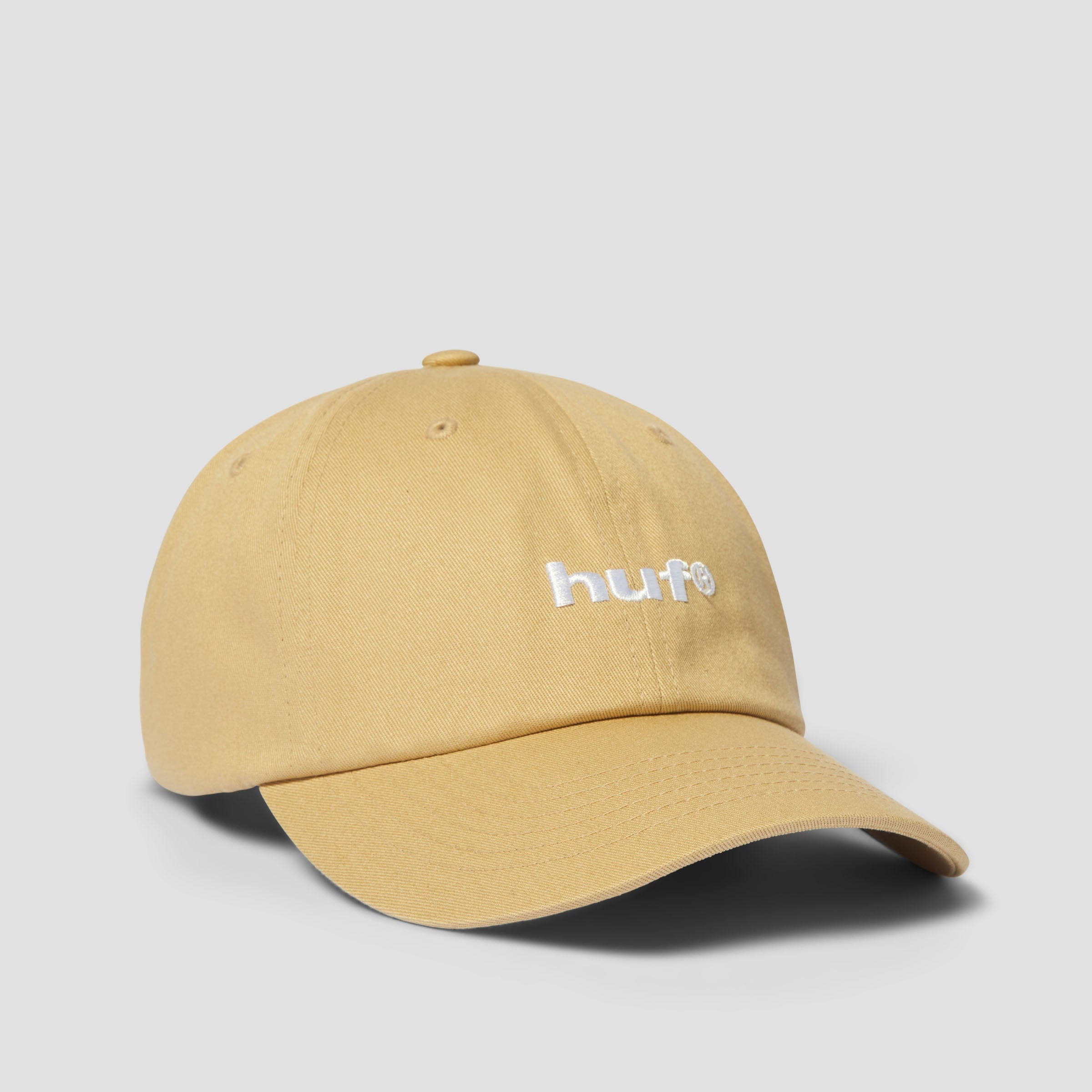 HUF 89 Embroidered 6 Panel CV Hat Khaki / White