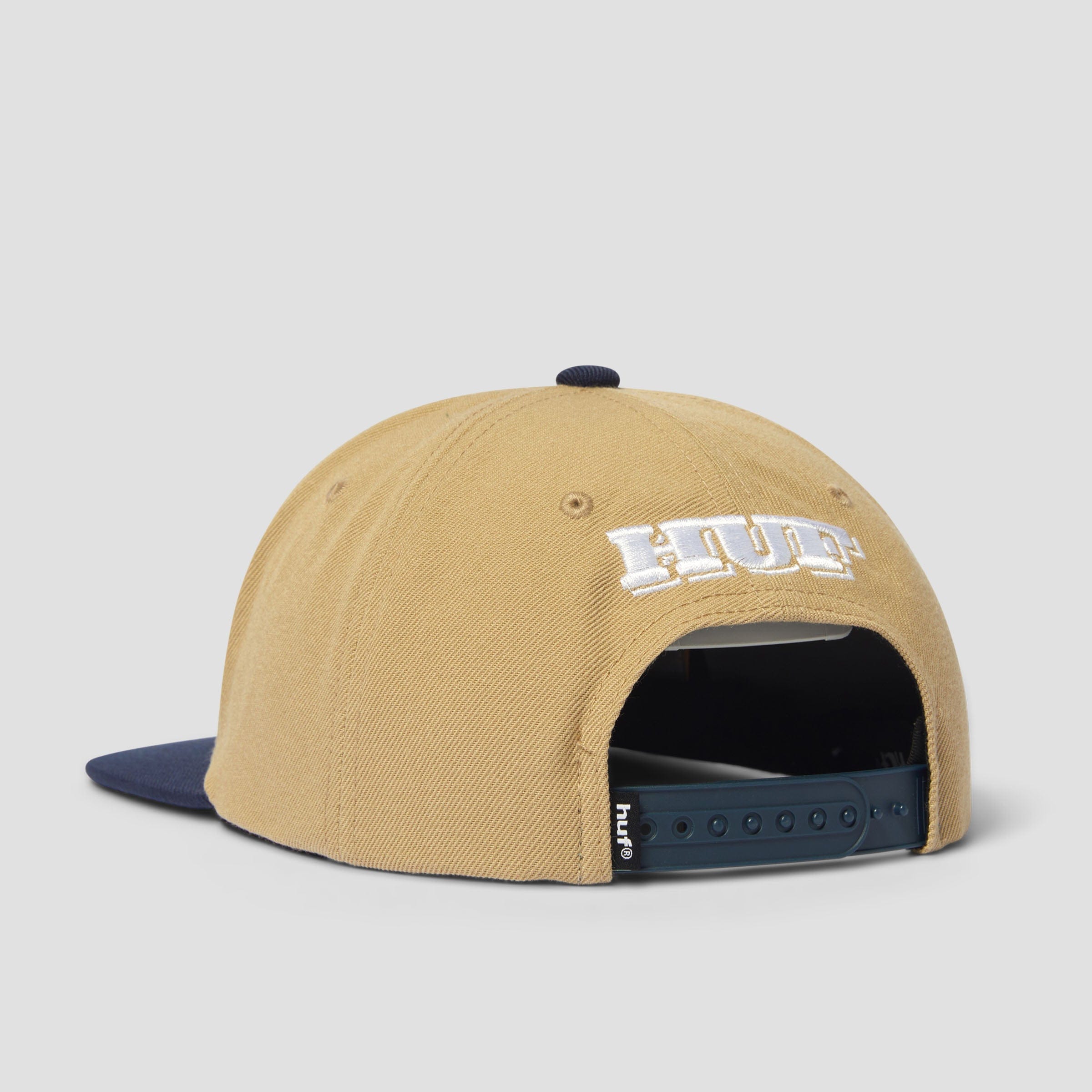 HUF Serif H 6 Panel Snapback Khaki