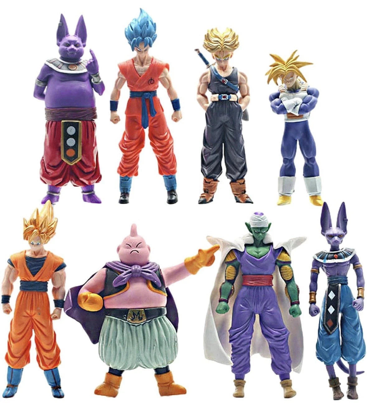 Dragon Ball Z Super Saiyan Goku Figures – 8PCS PVC Action Figure Set