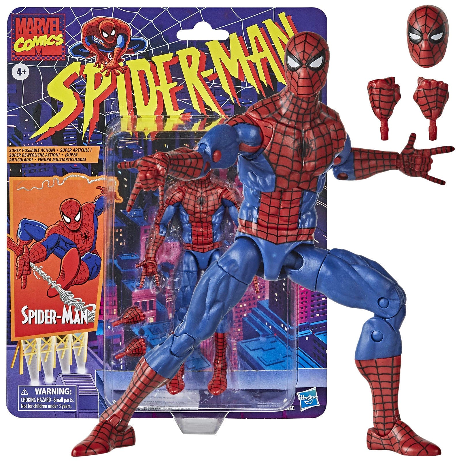My Store Marvel Legends Retro Spider-Man 6-Inch Action Figure – Collectible Marvel Toy (Dented Package Discount)