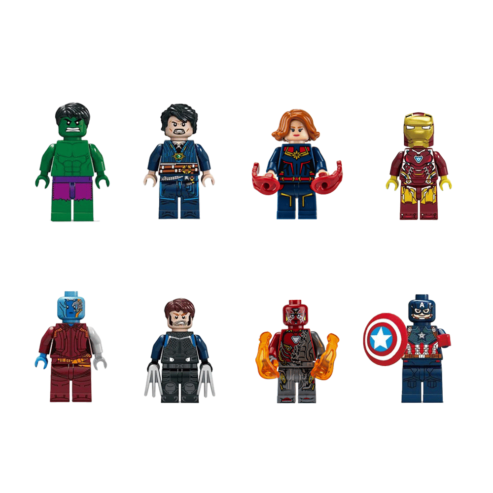 My Store 32PCS Superhero Action Figures Building Blocks Set – 1.77–2.95" Mini Collectible Toys with Hulk, Iron Man & More