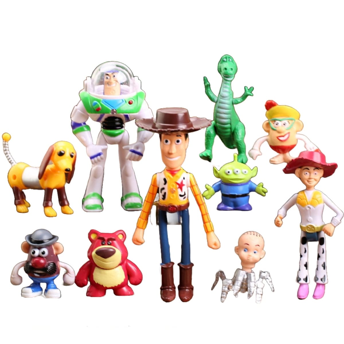 My Store 10 PCS Toy Story Action Figures – Woody, Rex & Friends Collectible Toys & Party Decorations