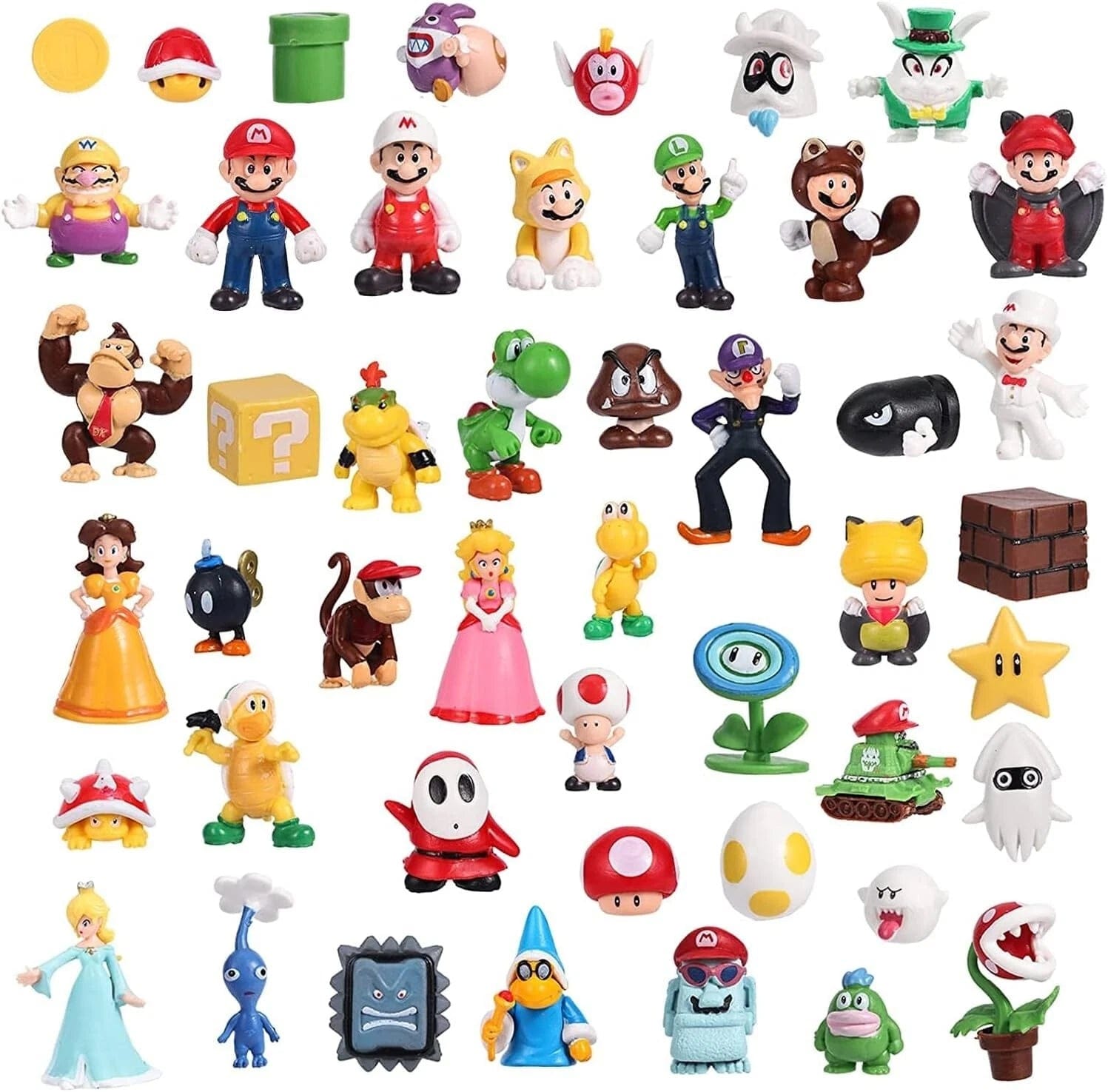 My Store 48PCS Super Mario Bros PVC Action Figures Set – Mini Collectible Toys & Model Dolls for Kids & Fans
