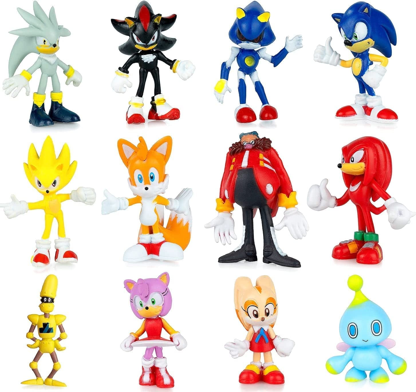 My Store 12-Pack Sonic the Hedgehog Mini Action Figures – 2.3" Collectible Toys for Kids & Fans