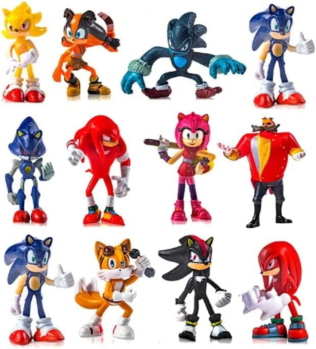 My Store 12 PCS Sonic the Hedgehog Action Figures – 2.5" Collectible Toys, Party Supplies & Cake Toppers