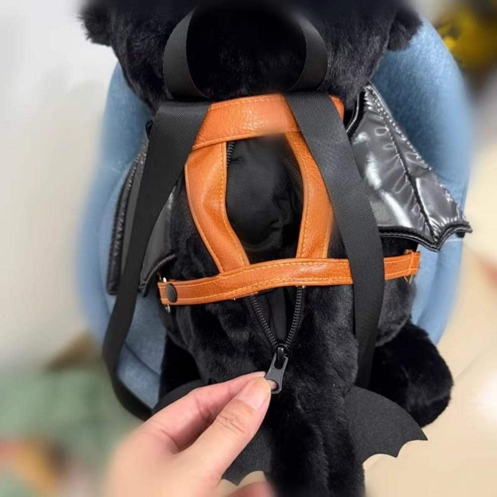 My Store 15" Toothless Plush Backpack & Coin Purse – Kids & Adults Plush Doll Handbag