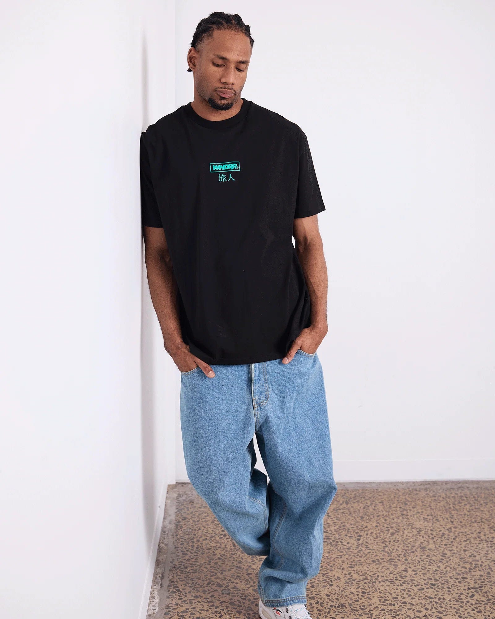 WNDRR Shodo Box Fit Tee (Faded Black)