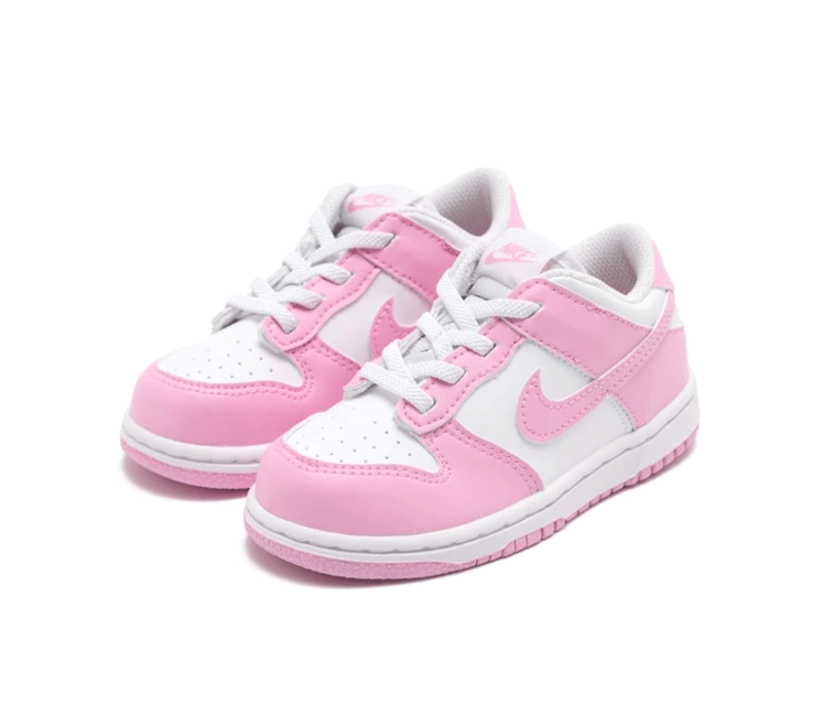 Nike Kids Nike Dunk Low (White/Soft Pink)