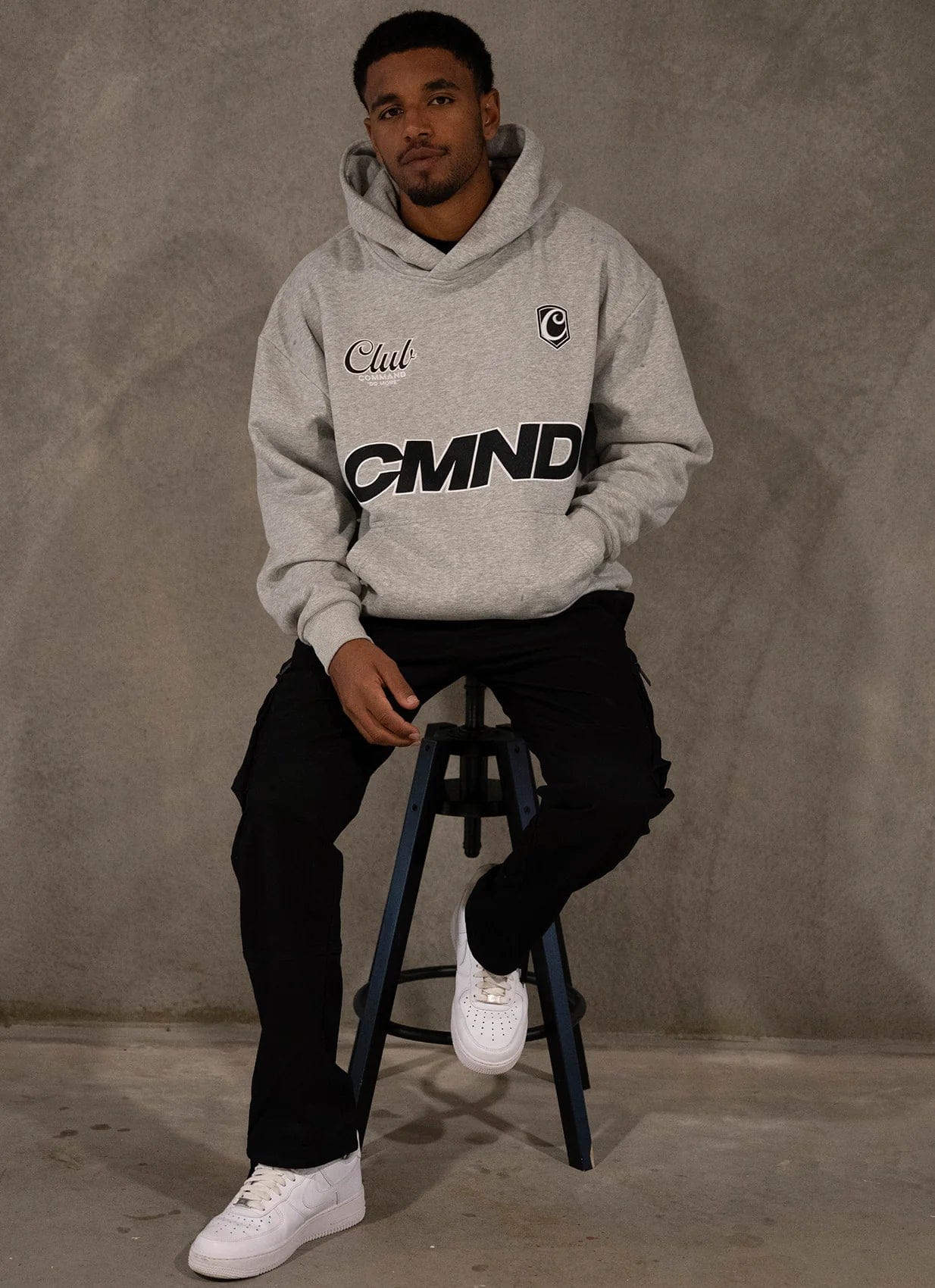 Command Oversized Jersey Hoodie (Grey)