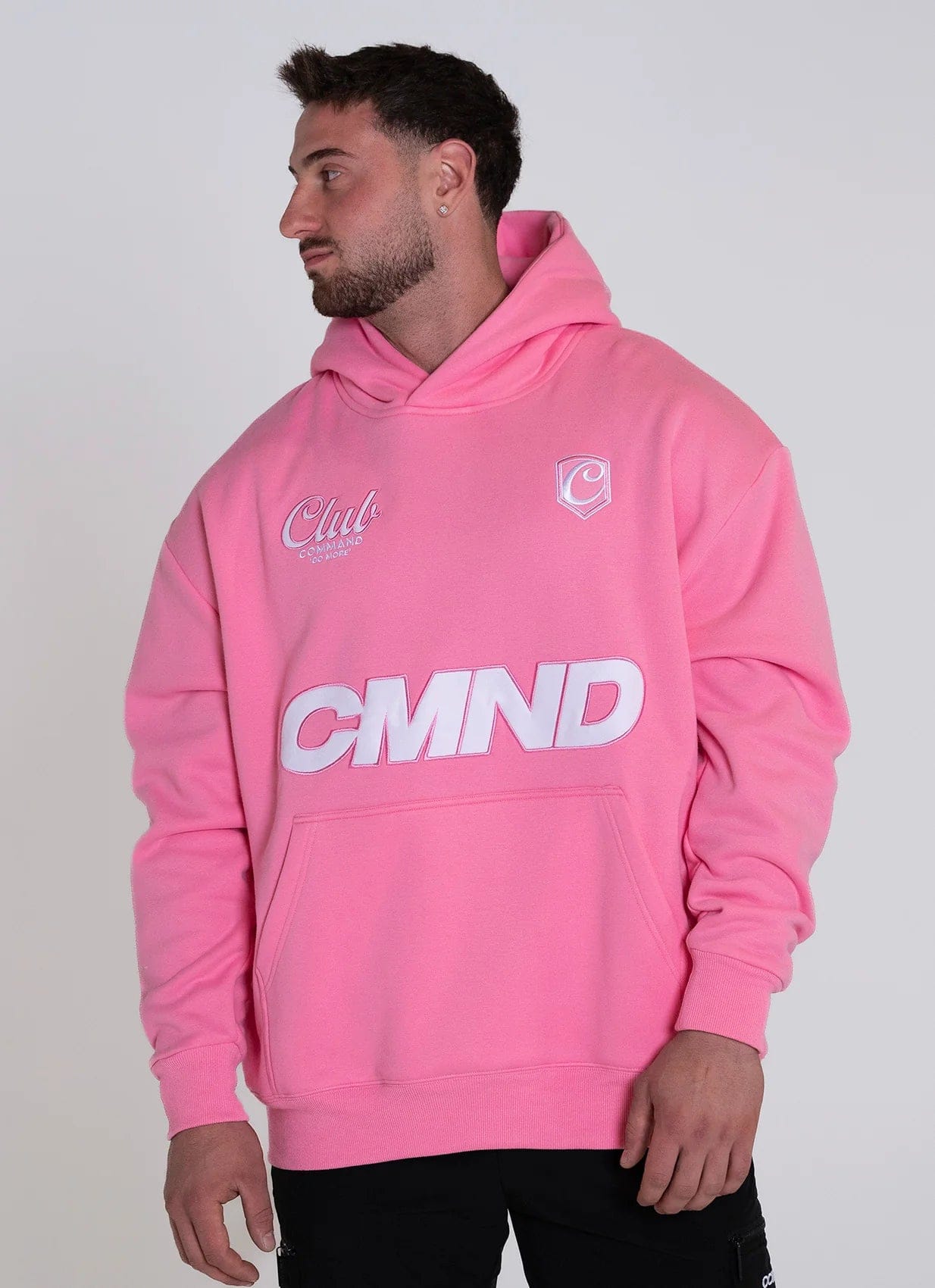 Command Oversized Jersey Hoodie (Pink)