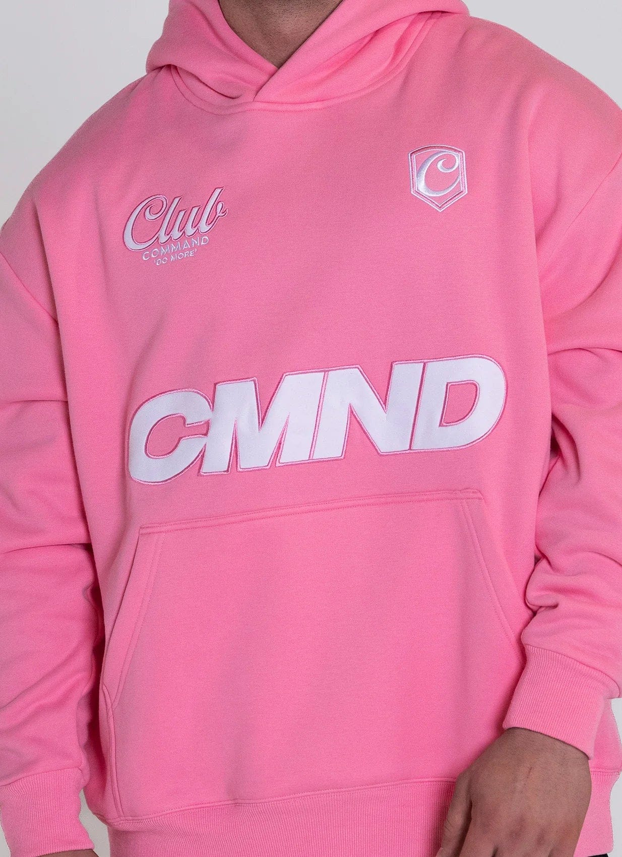 Command Oversized Jersey Hoodie (Pink)